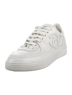 ¡NUEVO! Zapatillas deportivas de piel de becerro con el logotipo CC de Chanel para mujer - Todas las tallas