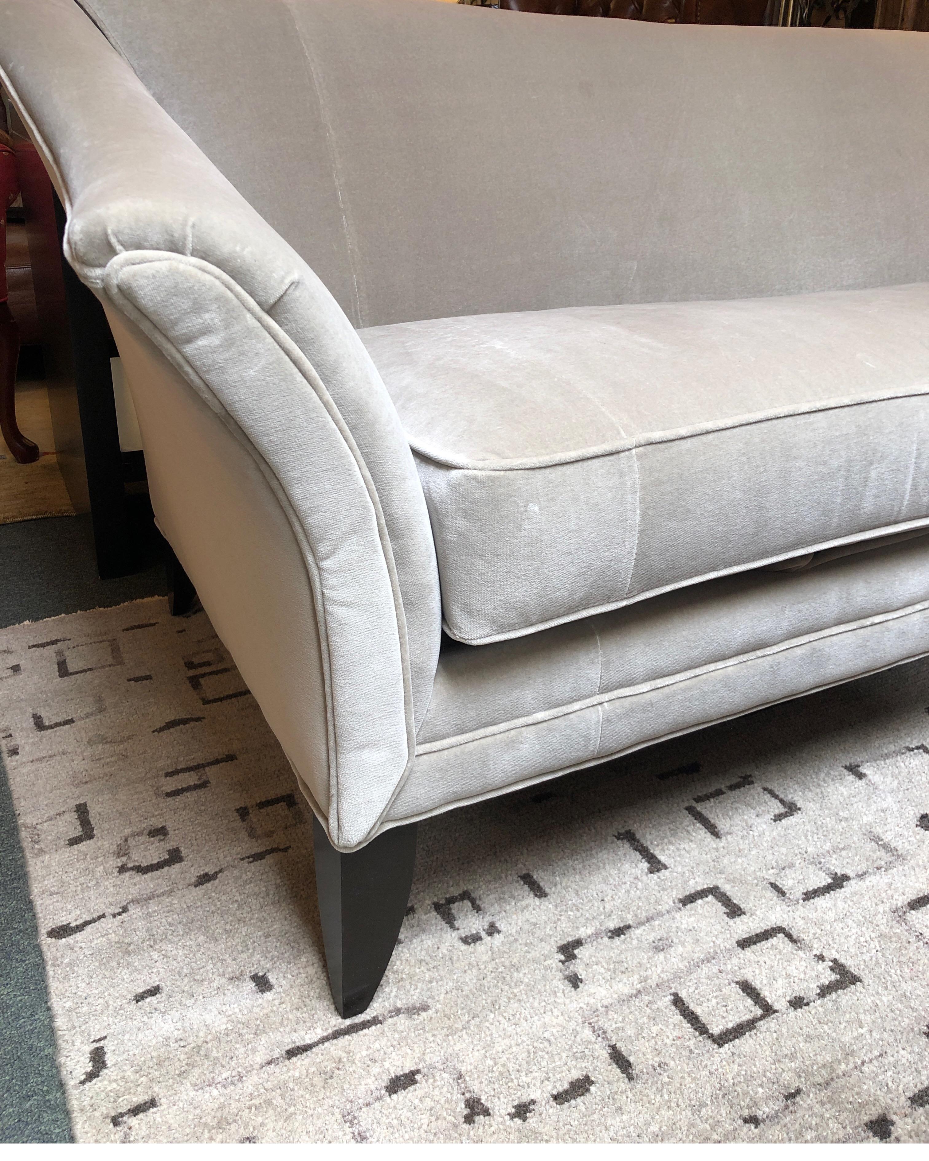 Contemporary New Charlotte Velvet Sofa by Michael Thomas & Company For Sale
