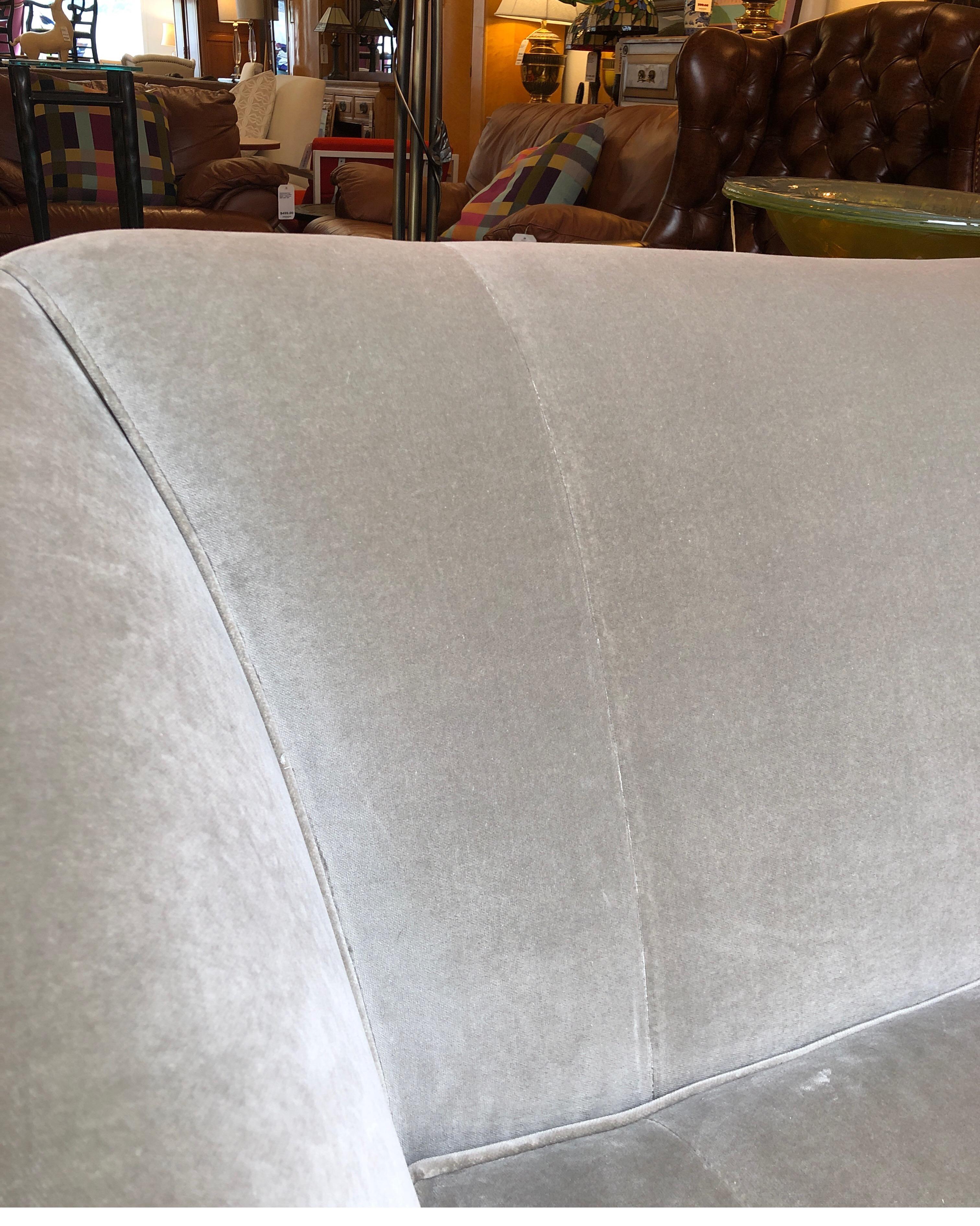New Charlotte Velvet Sofa by Michael Thomas & Company For Sale 1