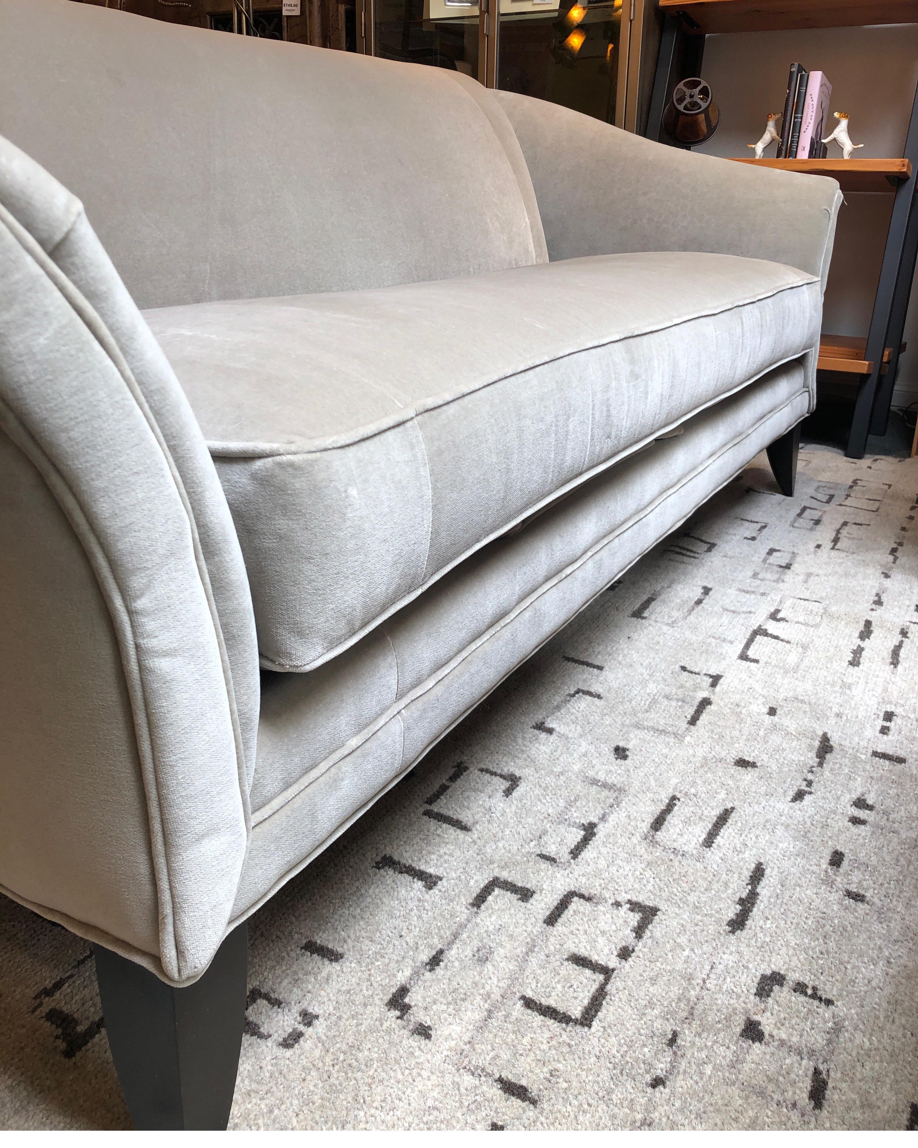 New Charlotte Velvet Sofa by Michael Thomas & Company For Sale 2