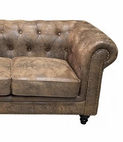 New Chester Premium 2 Seater Sofa Vintage Faux Leather