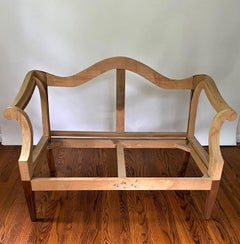 Nuova struttura per poltrona in mogano in stile Chippendale