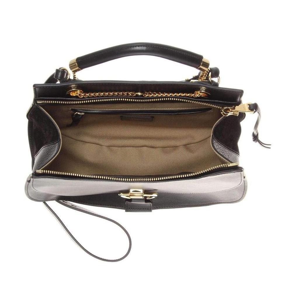 New Chloe Black Leather Goldie Shoulder Bag For Sale 1