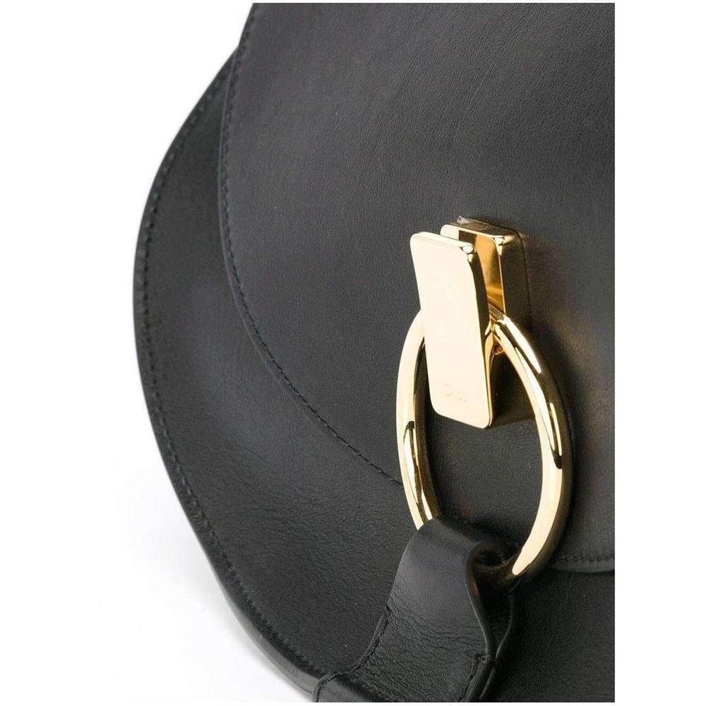 New Chloe Black Leather Goldie Shoulder Bag For Sale 3
