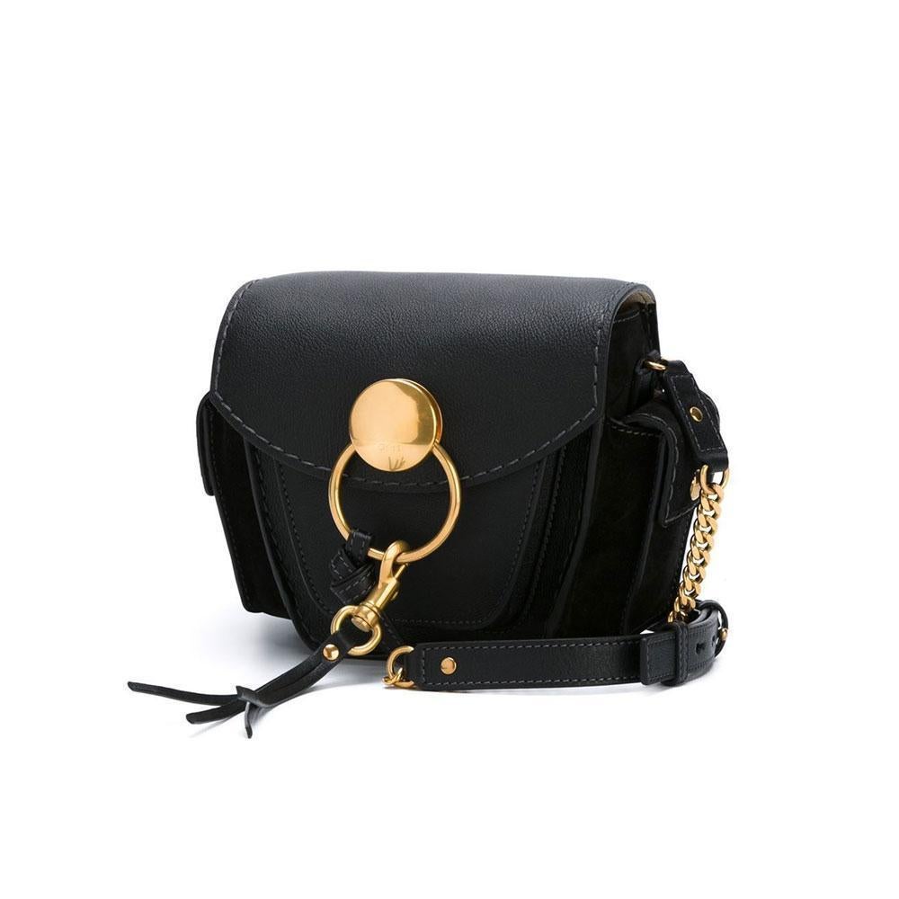 New Chloe Black Leather Jodie Cross Body Shoulder bag For Sale 1