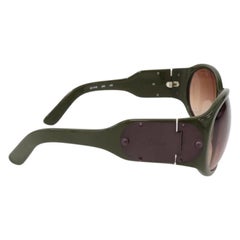 Neu Chloe Dark Olive Sonnenbrille mit Etui & Karten