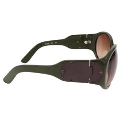 Neu Chloe Dark Olive Sonnenbrille mit Etui & Karten
