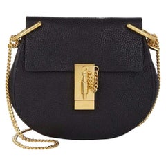 New Chloe Drew Small Black Leather Cross Body Shoulder bag