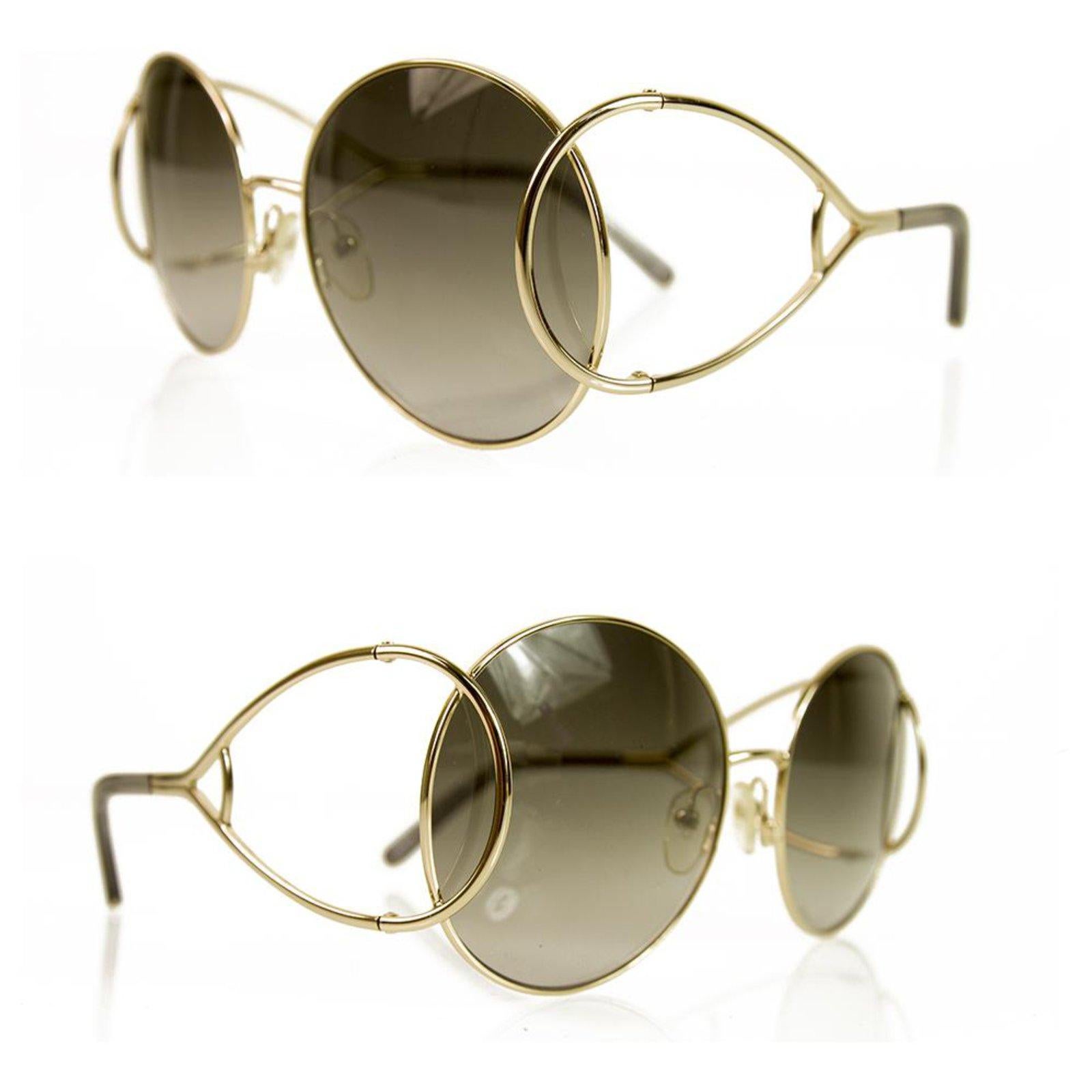 Occhiali da sole Chloe
  Nuovo di zecca
Dimensioni:  60-18-135
* Cornici dorate
* Lenti graduate
* Made in France
* Protezione UVA/UVB al 100%
* Con scatola, custodia e abbigliamento per la pulizia 