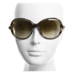 Nuevas Gafas de Sol Chloe Cuerno Tortuga Con Lucite Con Estuche y Caja