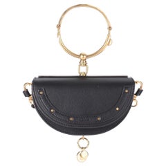 New Chloe Nile Minaudière Leather Crossbody Black Bag