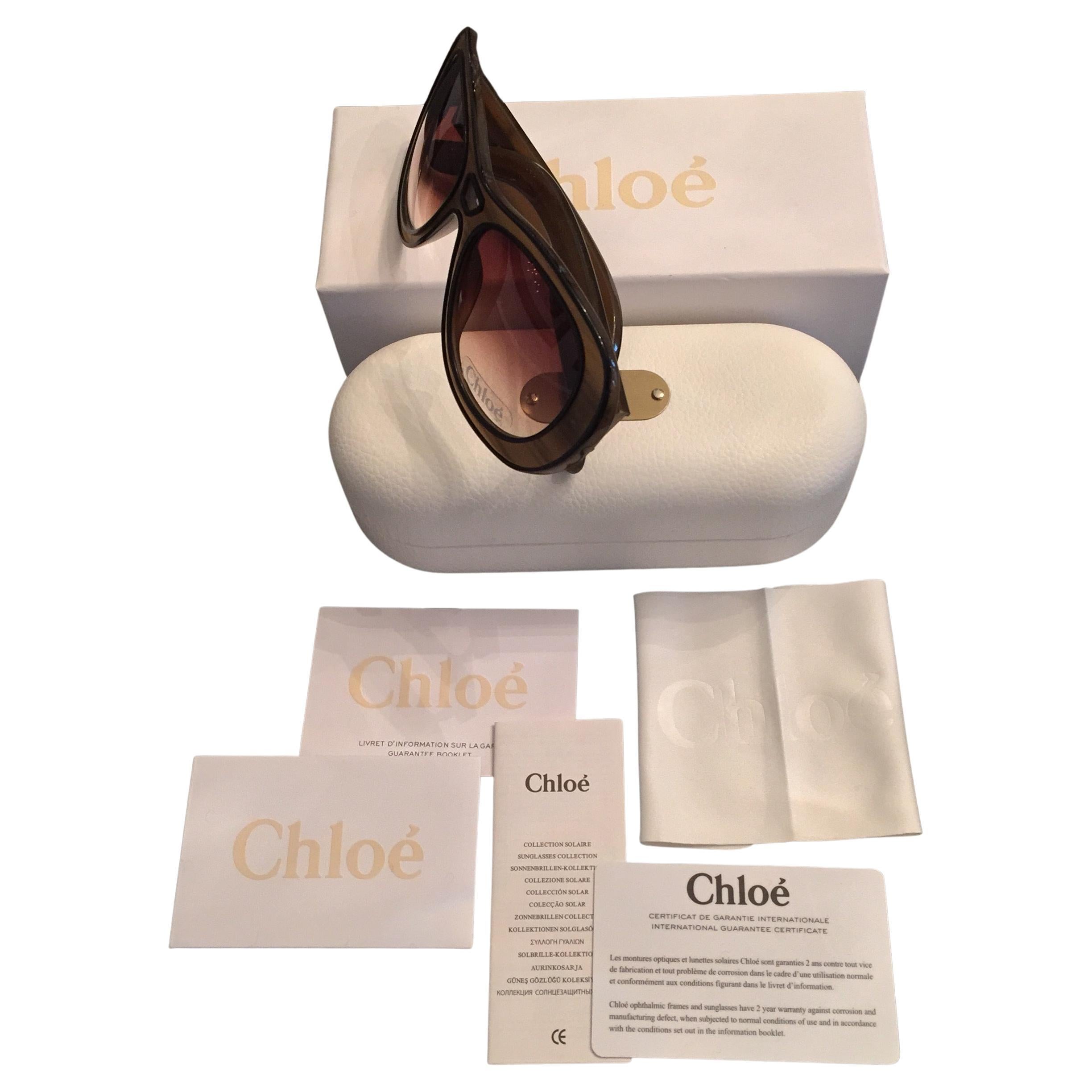 De las mujeres Nuevas gafas de sol Chloe con estuche y caja en venta