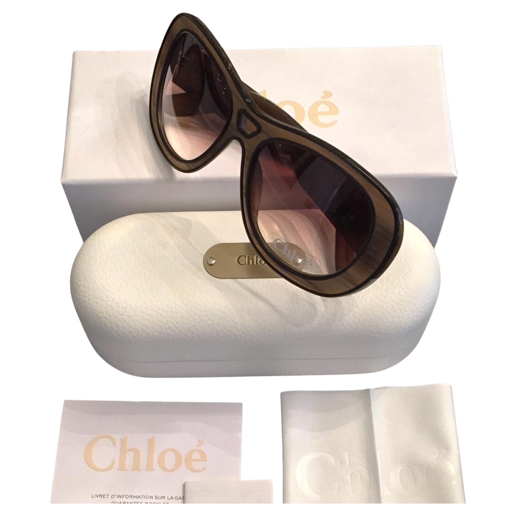 New Chloe Sunglasses With Case & Box