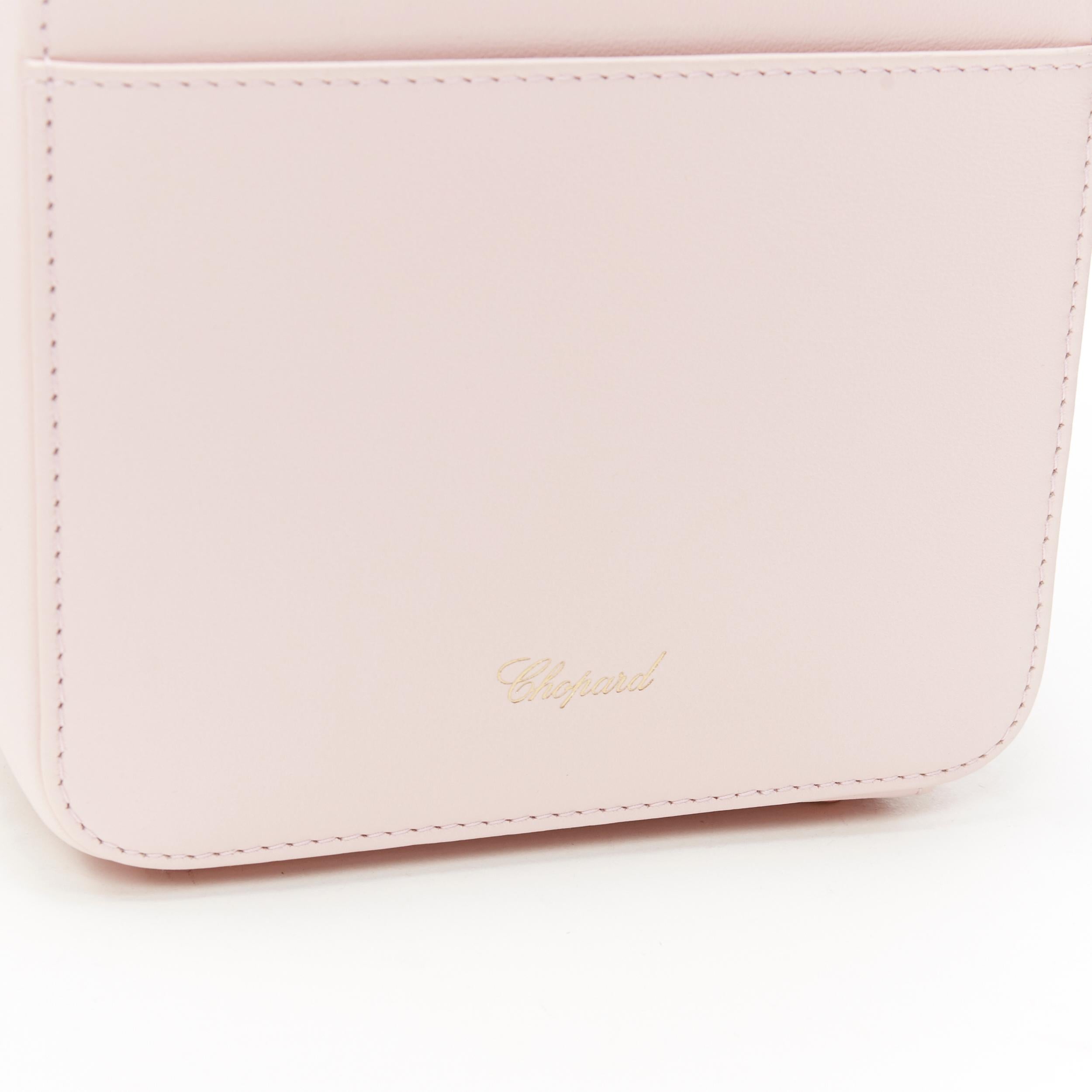 new CHOPARD Green Carpet Chloe Sevigny pink heart leather box vanity bag 2