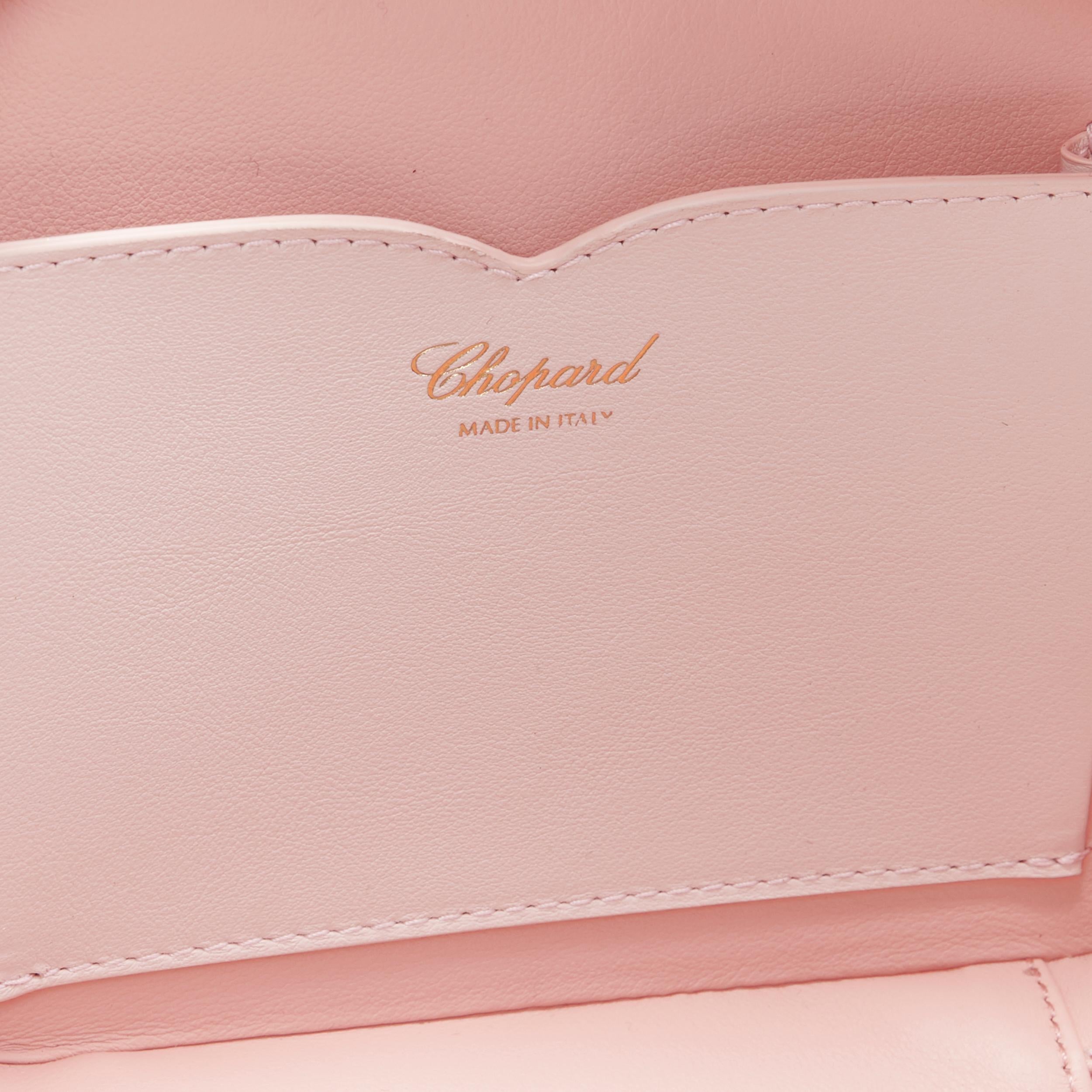 new CHOPARD Green Carpet Chloe Sevigny pink heart leather box vanity bag 3