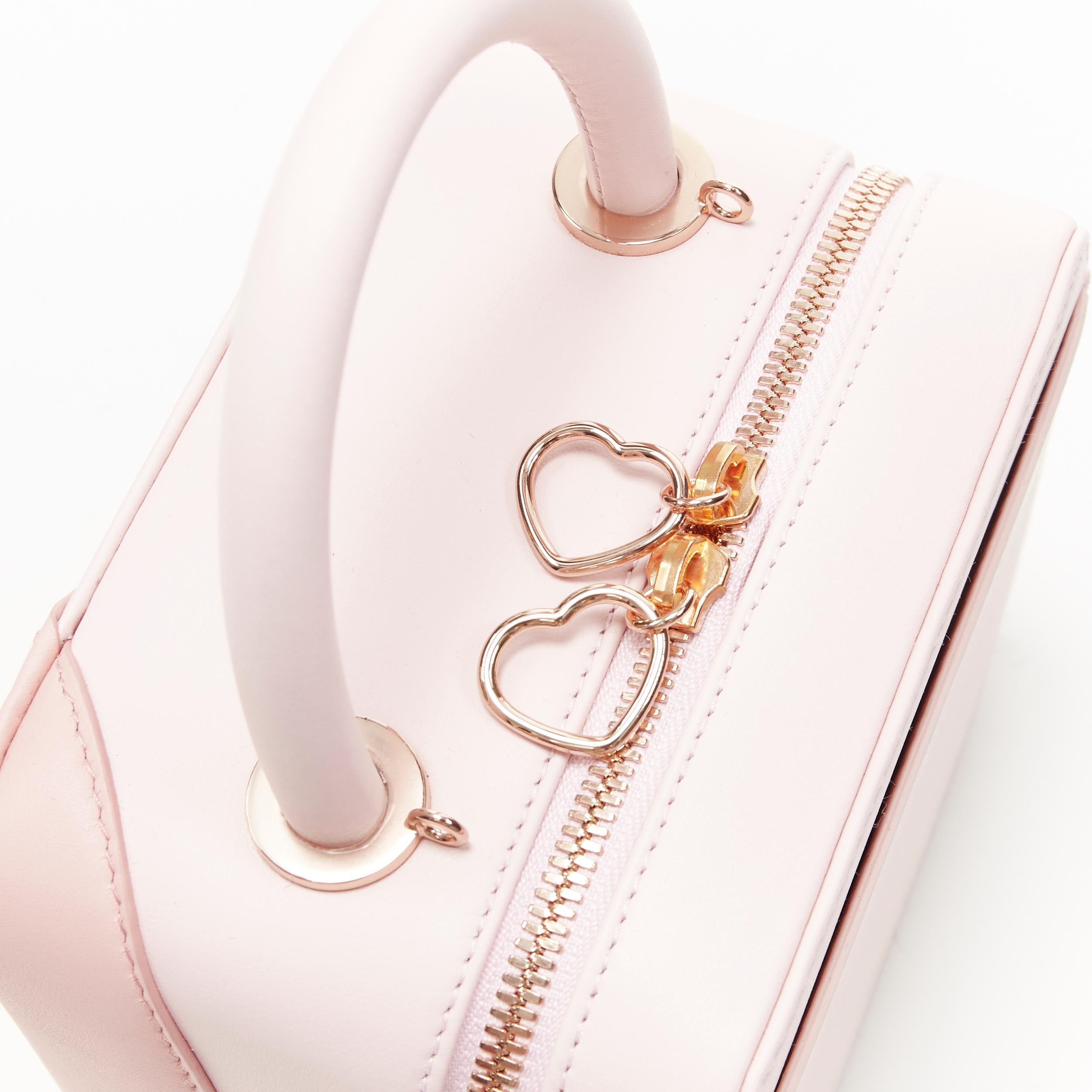 new CHOPARD Green Carpet Chloe Sevigny pink heart leather box vanity bag 1
