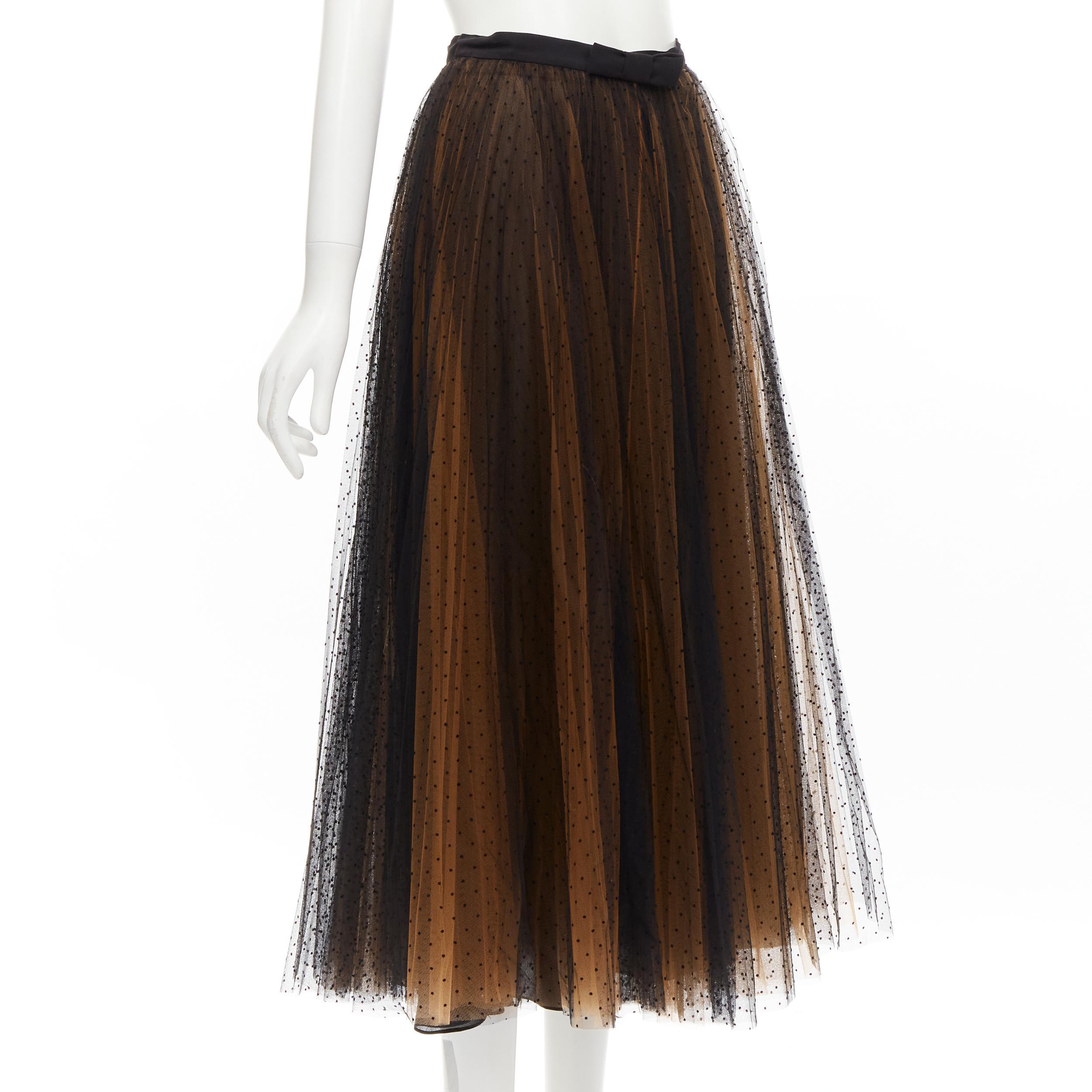 dior flared mid-length skirt