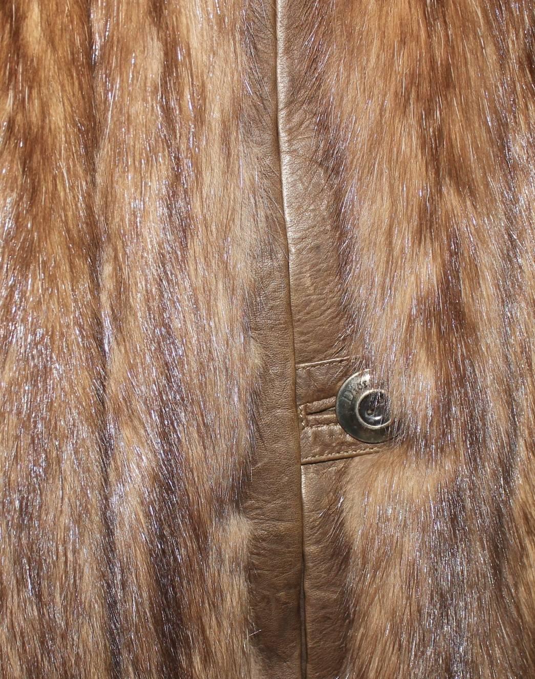 Women's NEW Christian Dior by John Galliano Russian Bargouzine Sable Fur Coat Fall 2006 For Sale