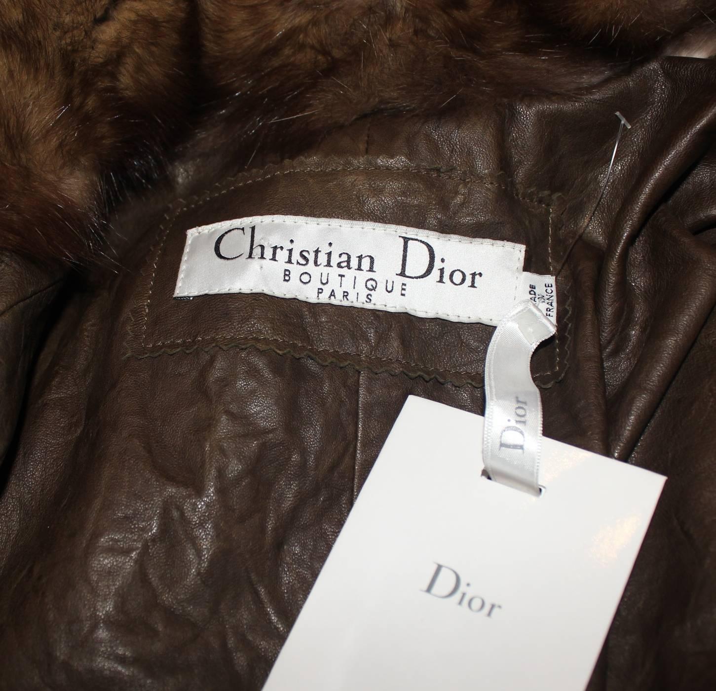 NEW Christian Dior by John Galliano Russian Bargouzine Sable Fur Coat Fall 2006 For Sale 4