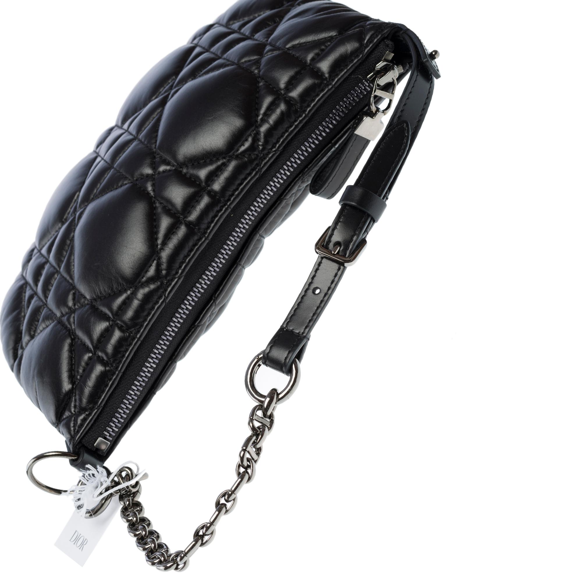 New Christian Dior Caro shoulder bag in black cannage leather, BPHW 6