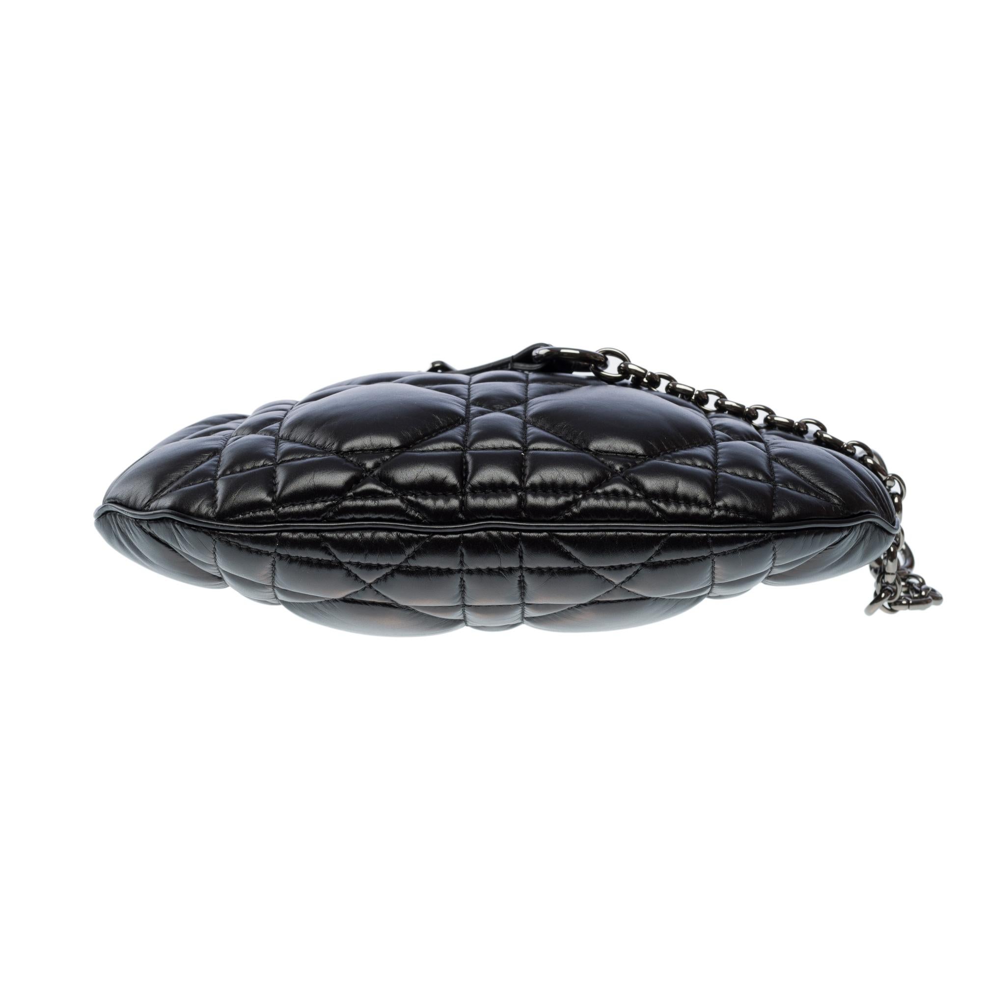 New Christian Dior Caro shoulder bag in black cannage leather, BPHW 7