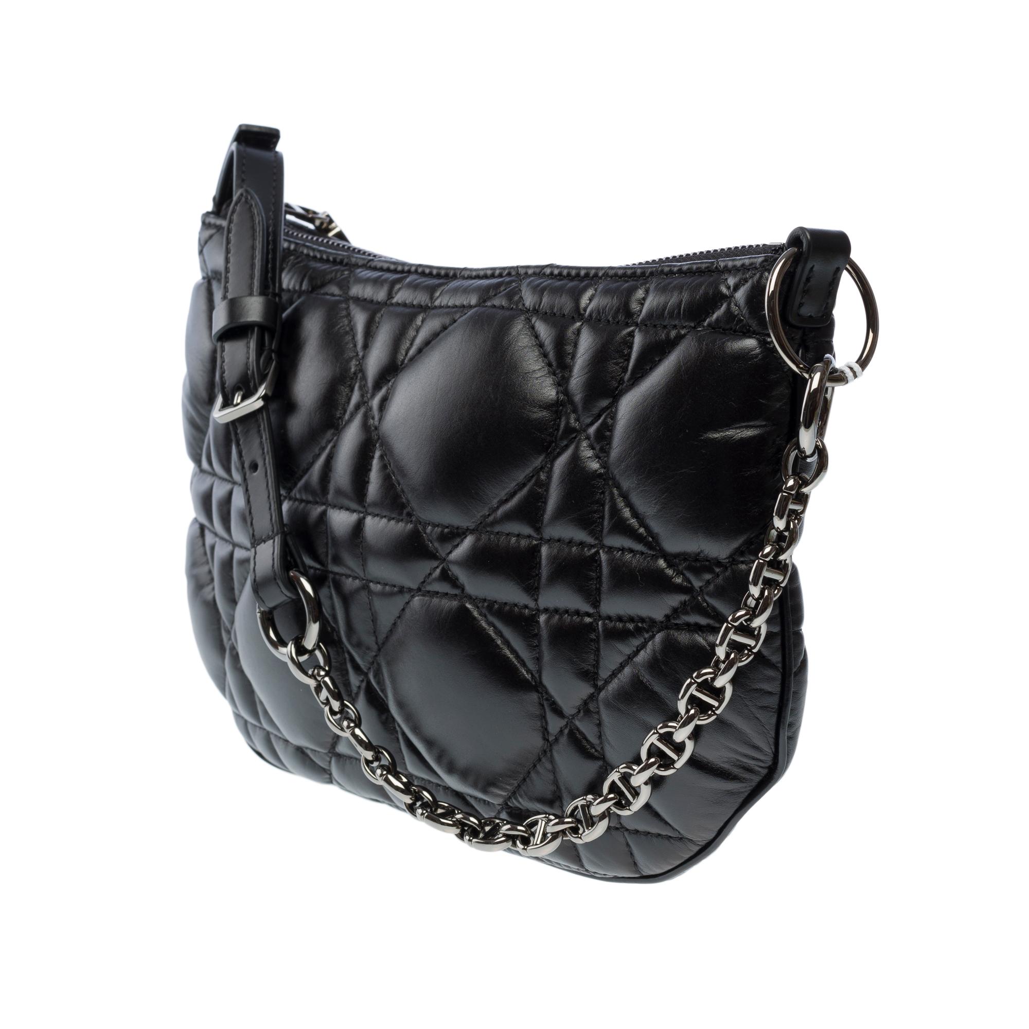 New Christian Dior Caro shoulder bag in black cannage leather, BPHW 1