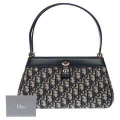 Neu Christian Dior Key Umhängetasche aus blauem Dior Oblique Canvas, CGHW