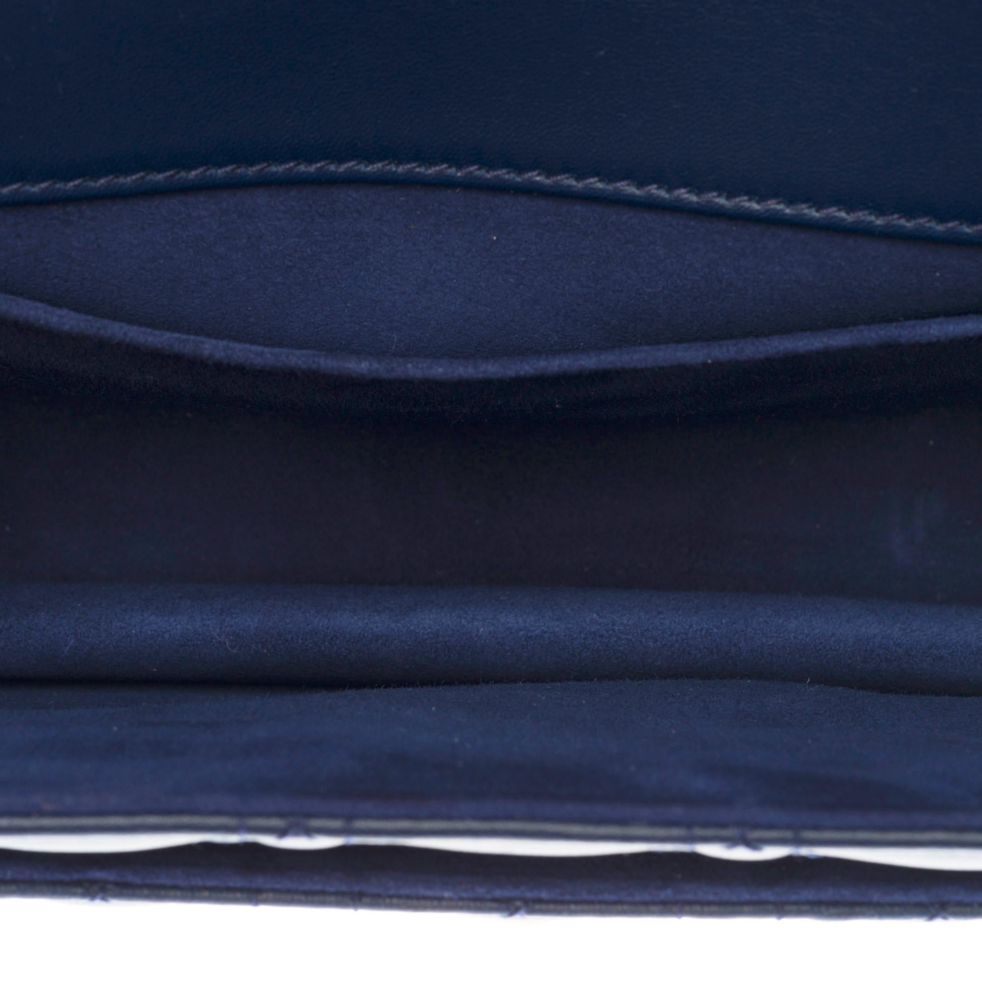 Black New /Christian Dior Miss Dior Shoulder bag in Navy Blue cannage leather, GHW