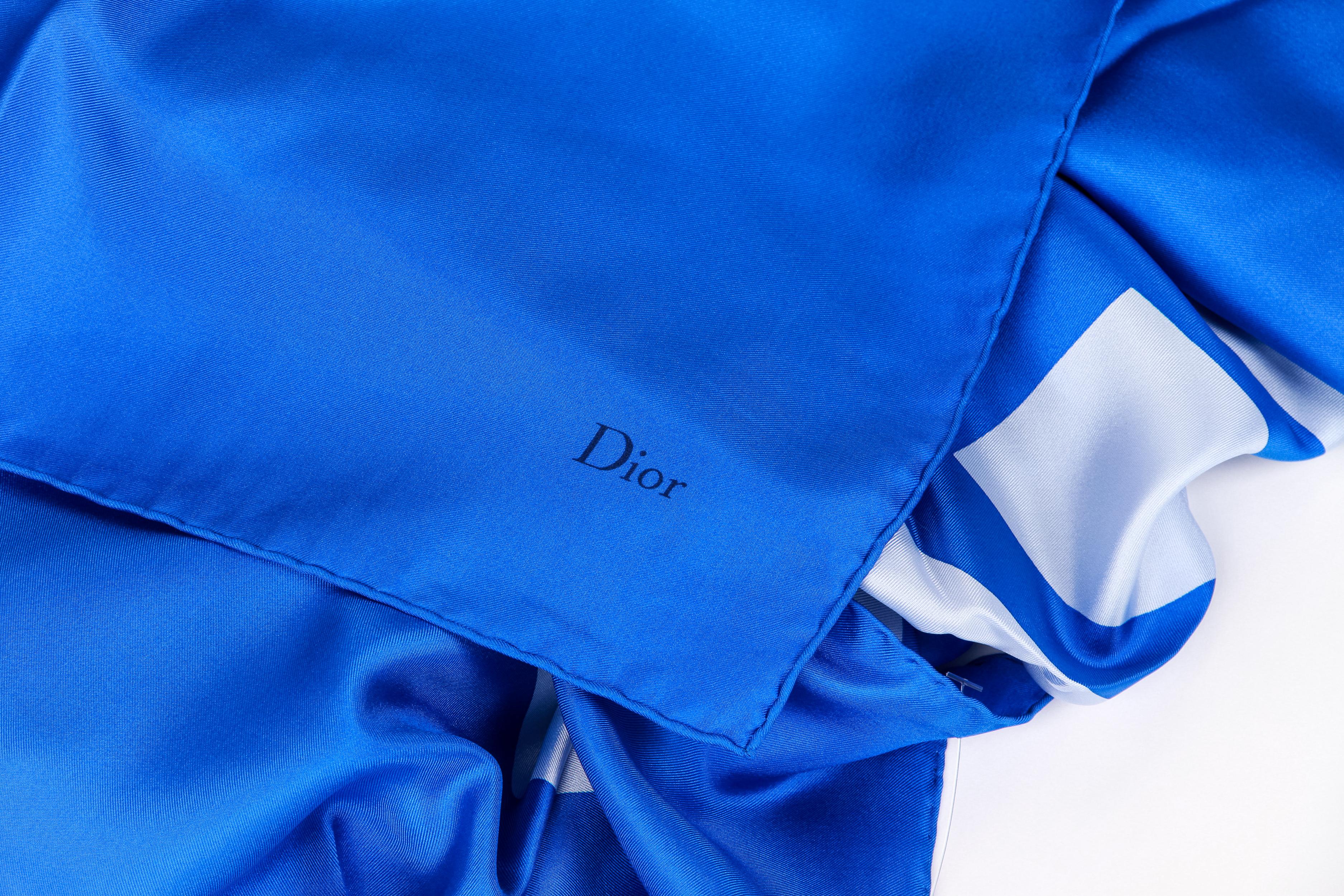 Christian Dior - Écharpe surdimensionnée en soie géométrique - Châle 54