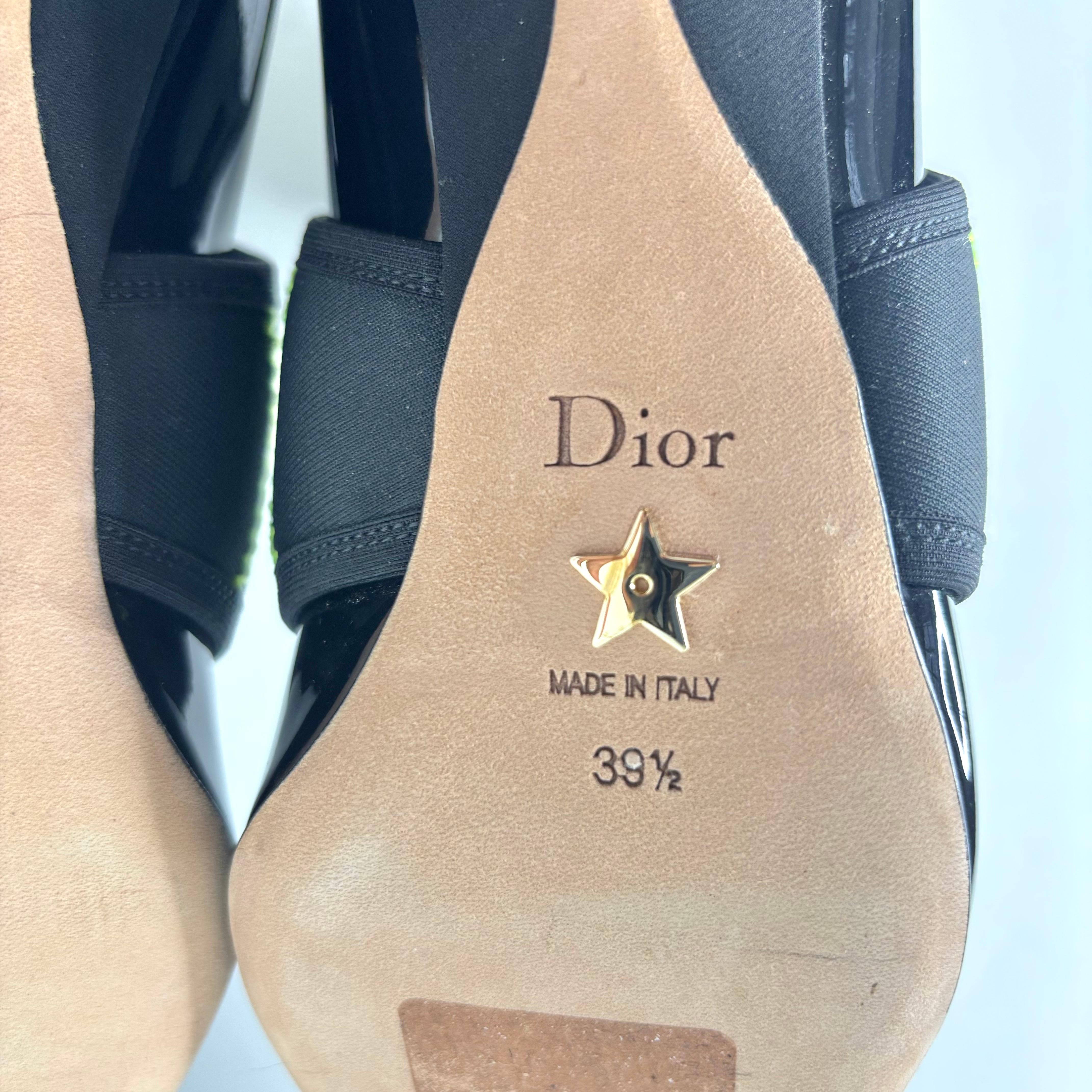 NUOVO Christian Dior x Roger Vivier Pumps in vernice nera 39,5 in vendita 1