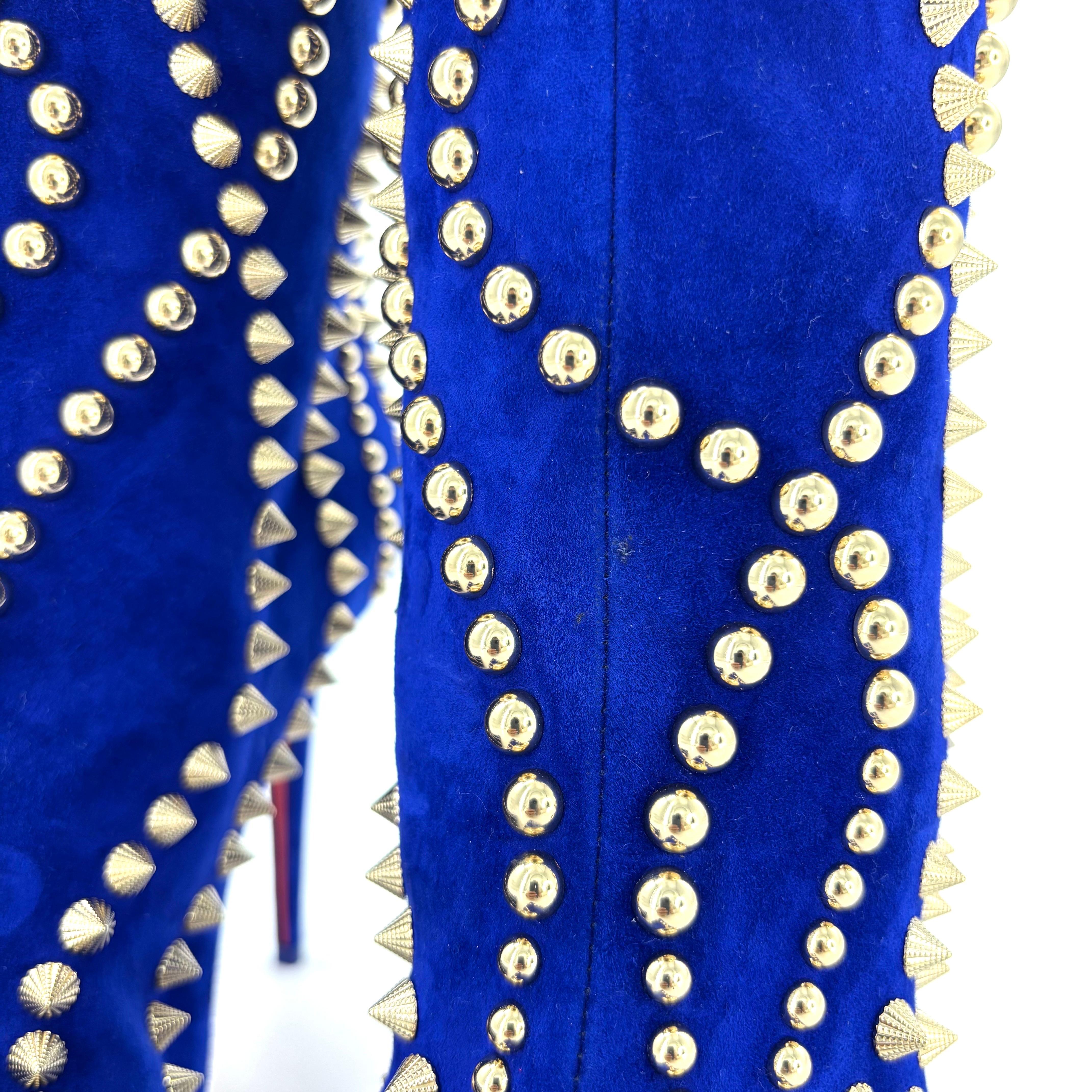 NUEVO Christian Louboutin Botín Astrilarge Pika 100 Botas Galactiqueen 39 en venta 1