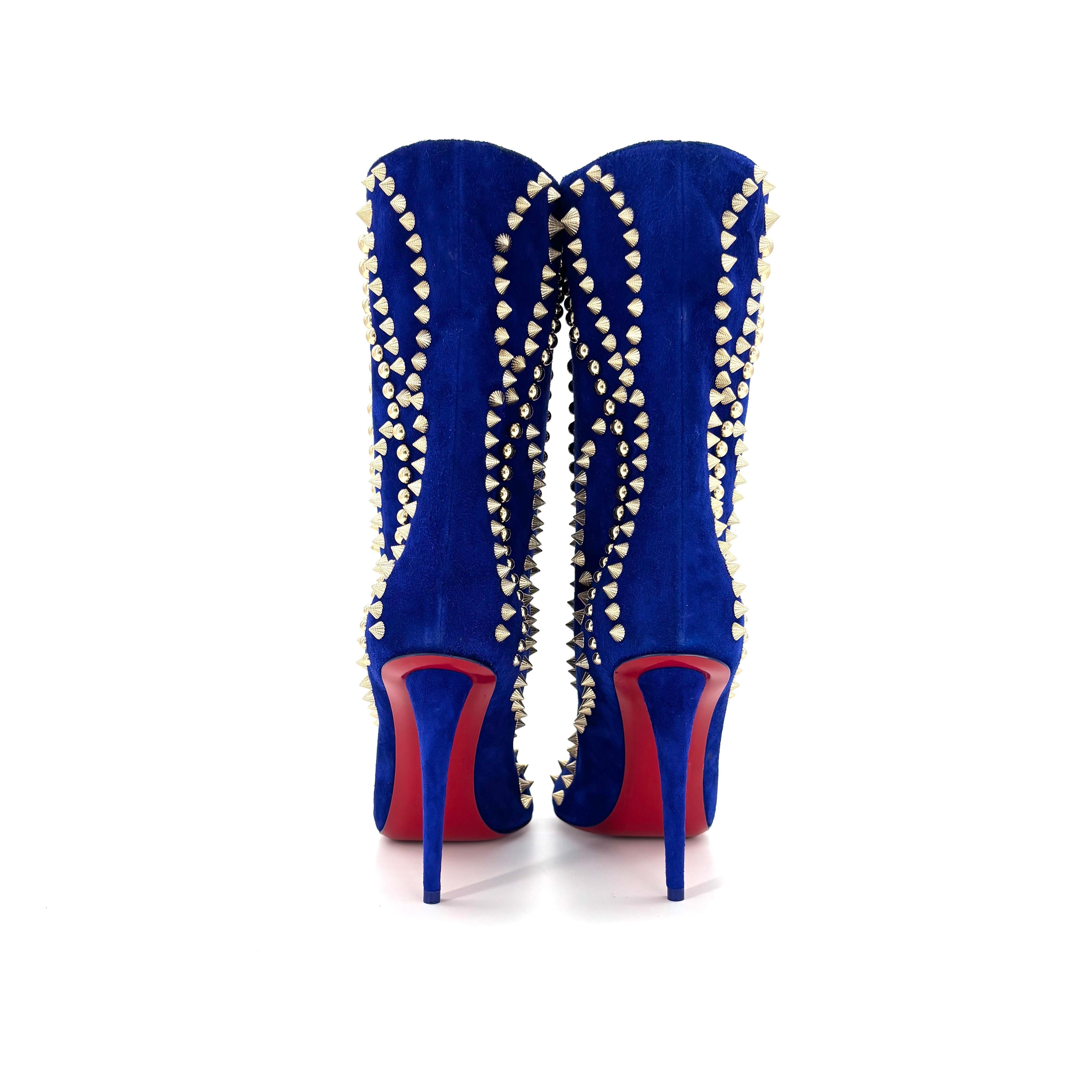 NUEVO Christian Louboutin Botín Astrilarge Pika 100 Botas puntiagudas 38 en Excelente estado para la venta en Mechanicsville, VA