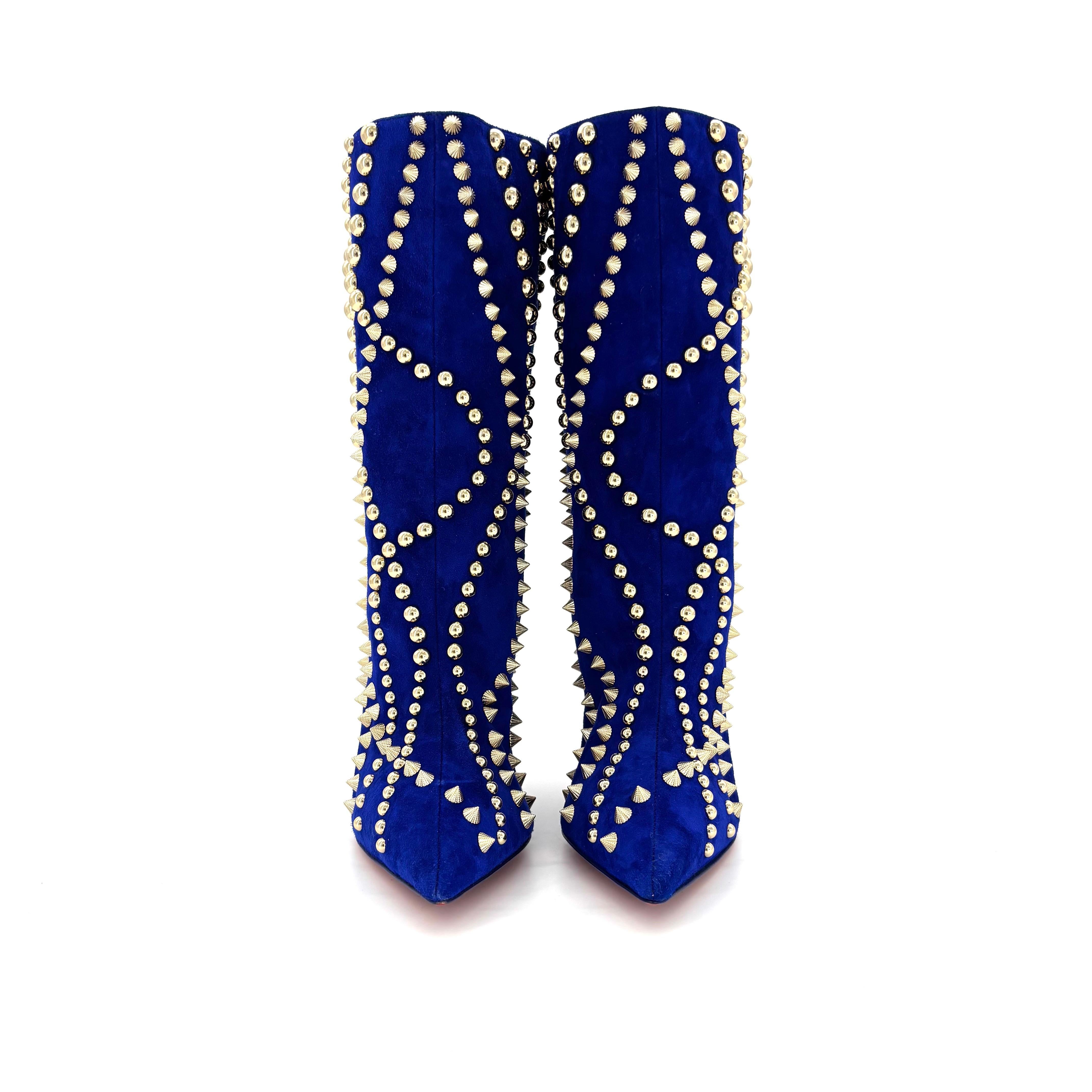 De las mujeres NUEVO Christian Louboutin Botín Astrilarge Pika 100 Botas puntiagudas 38 en venta