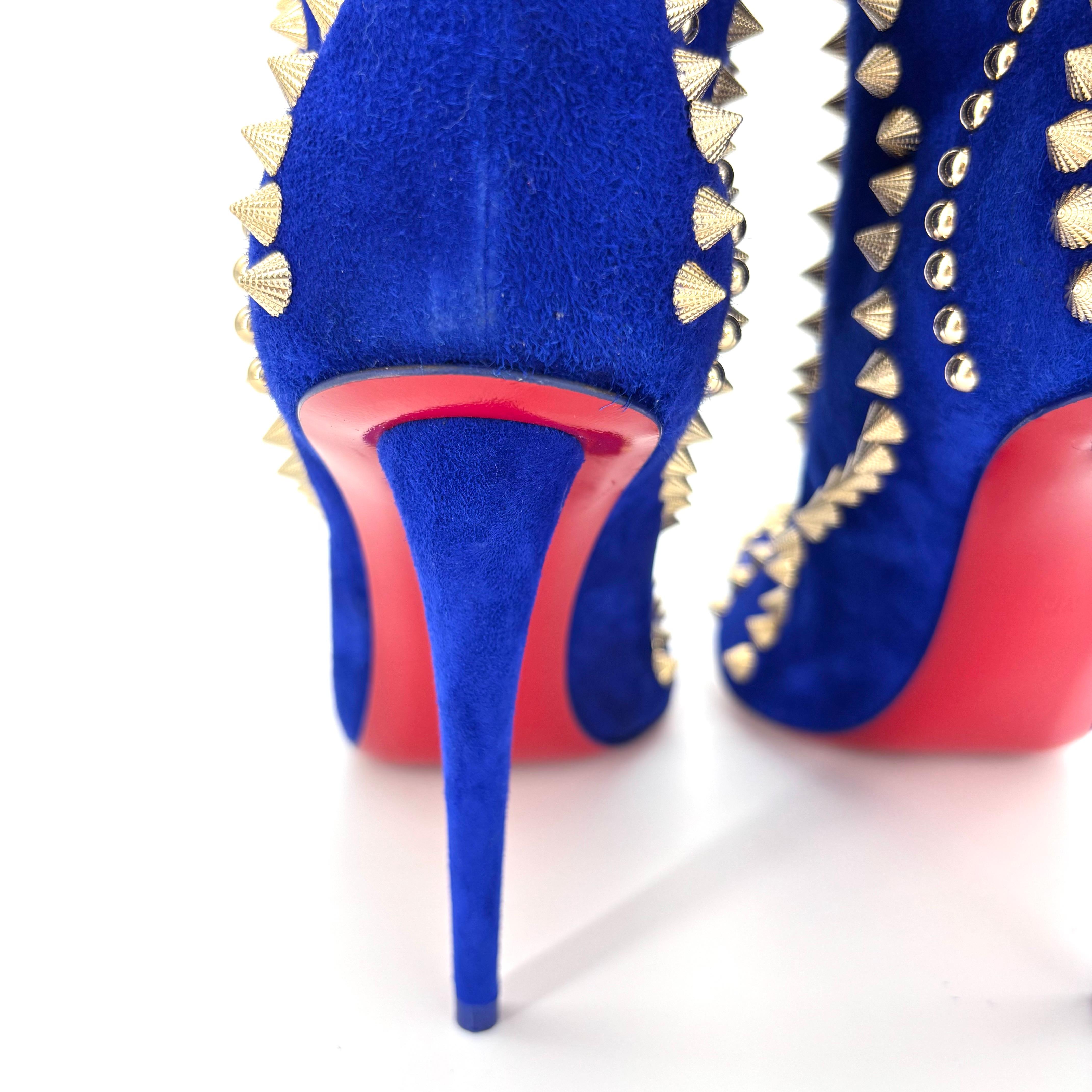 NUEVO Christian Louboutin Botín Astrilarge Pika 100 Botas puntiagudas 38 en venta 1