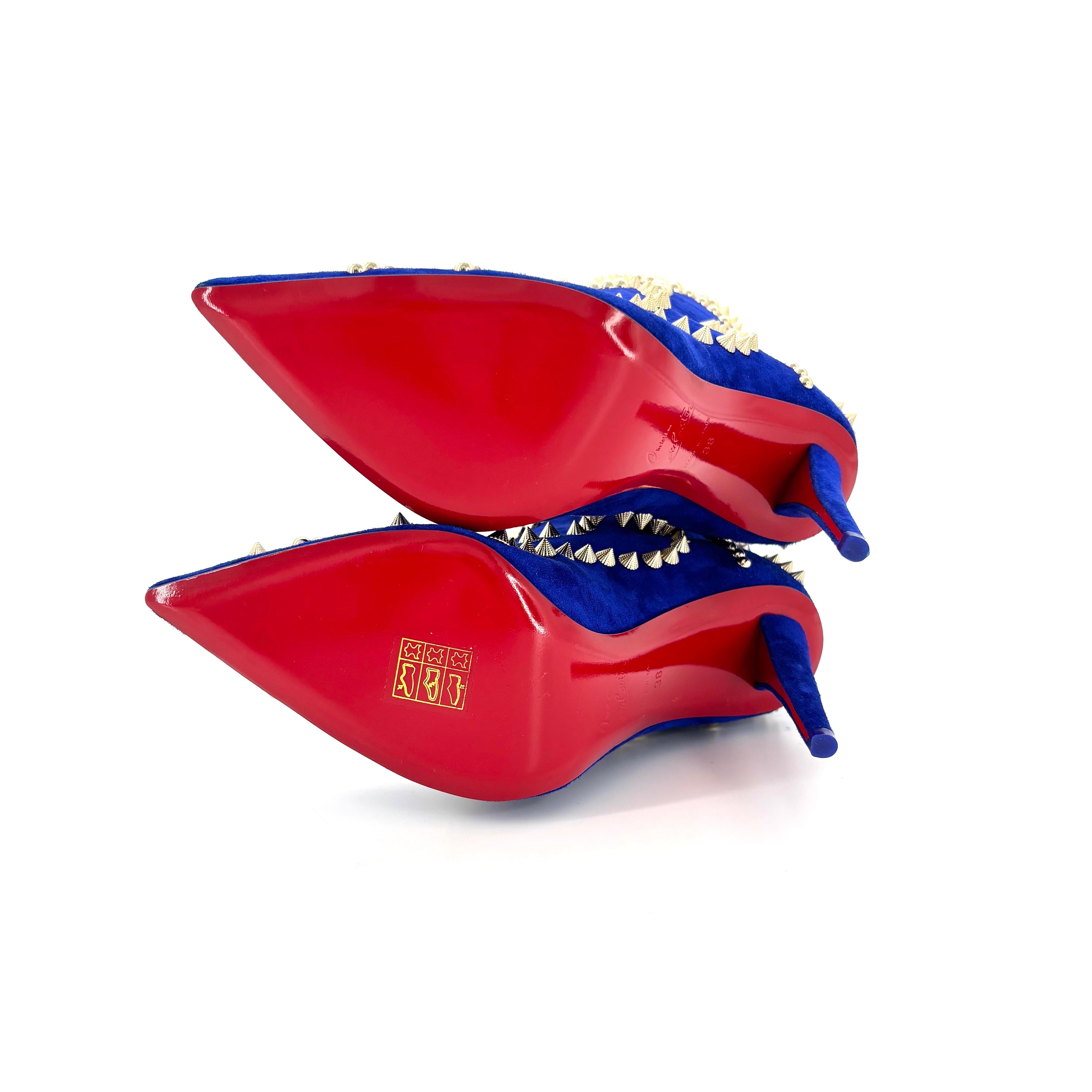 NUEVO Christian Louboutin Botín Astrilarge Pika 100 Botas puntiagudas 38 en venta 3