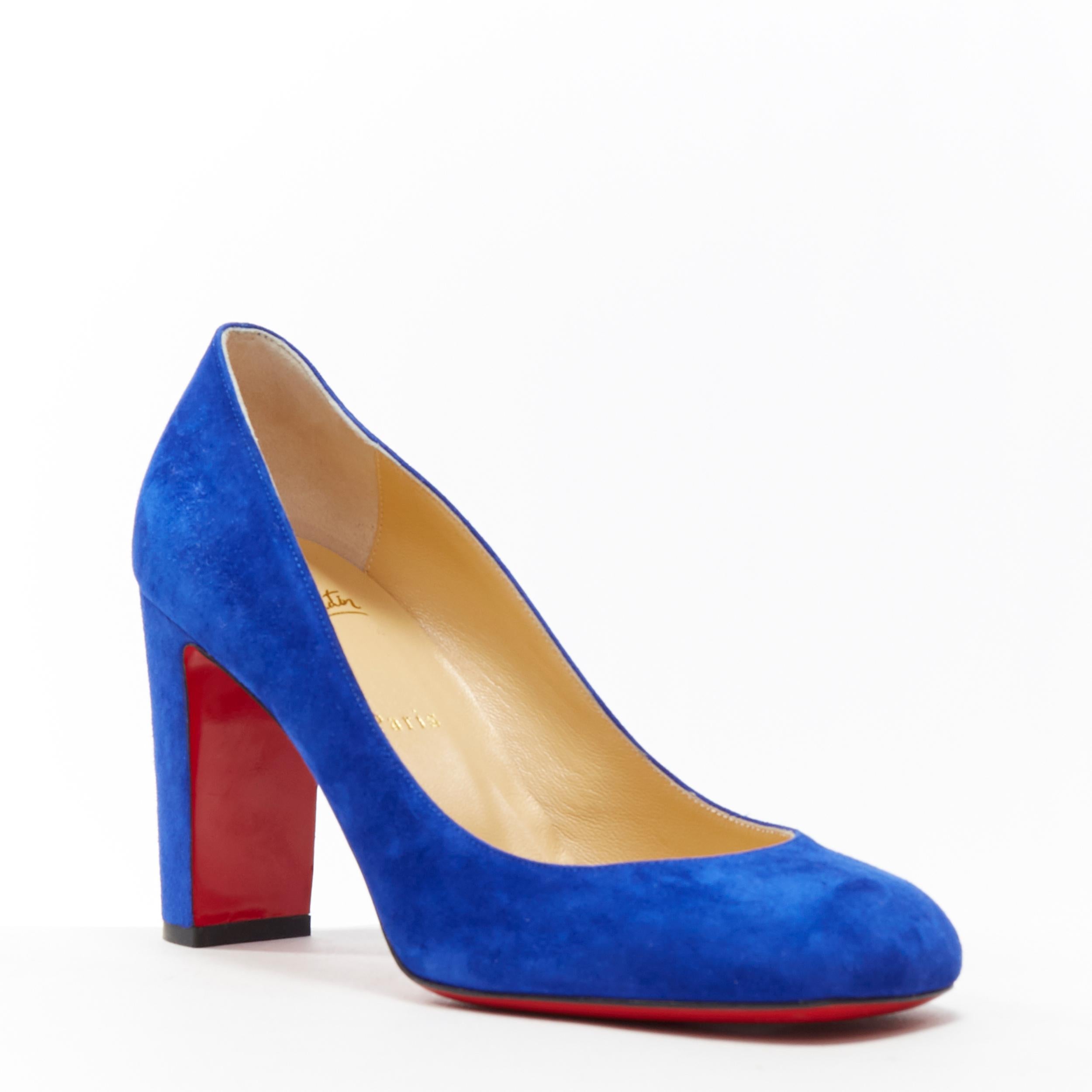 neu CHRISTIAN LOUBOUTIN Cadrilla 85 kobaltblau Wildleder Quadratische Zehe Blockabsatz EU39
Marke: Christian Louboutin
Designer: Christian Louboutin
Modellname / Stil: Cadrilla 85
MATERIAL: Wildleder
Farbe: Blau
Muster: Solide
Extra Detail: