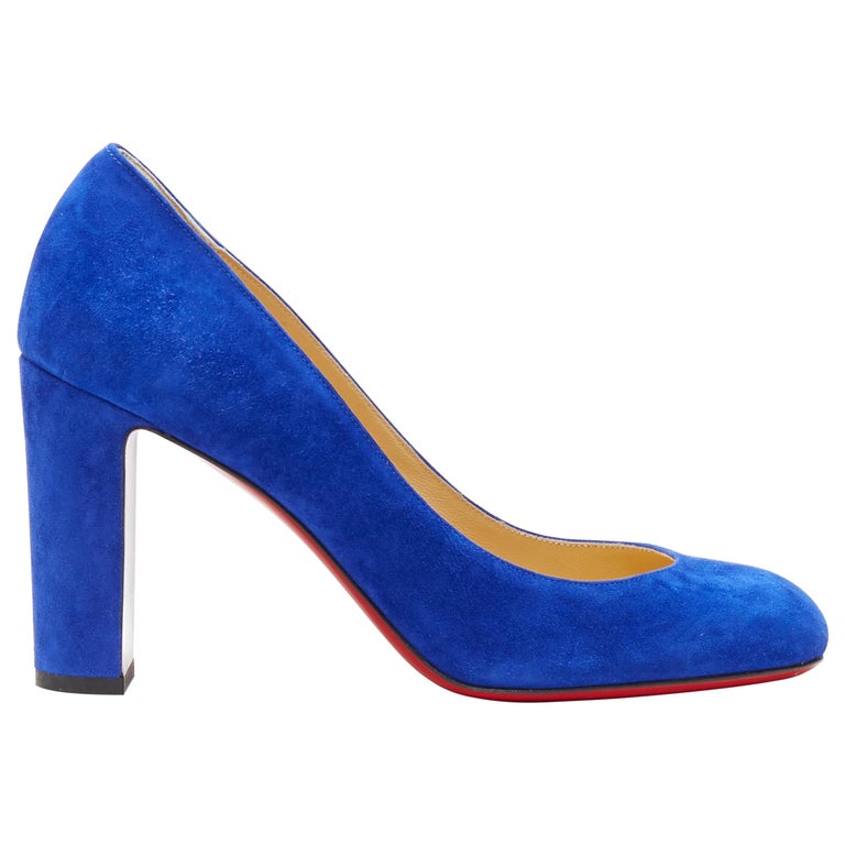 cobalt block heels