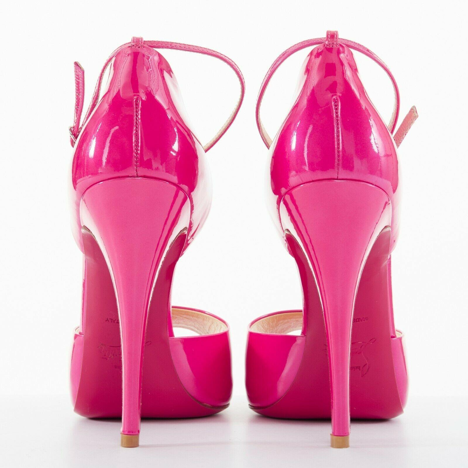 pink open toe pumps