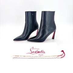 NEW Christian Louboutin Condora Booty 85 Pointed Toe Heeled Ankle Boots 38