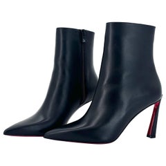 NEW Christian Louboutin Condora Booty 85 Pointed Toe Heeled Ankle Boots 38