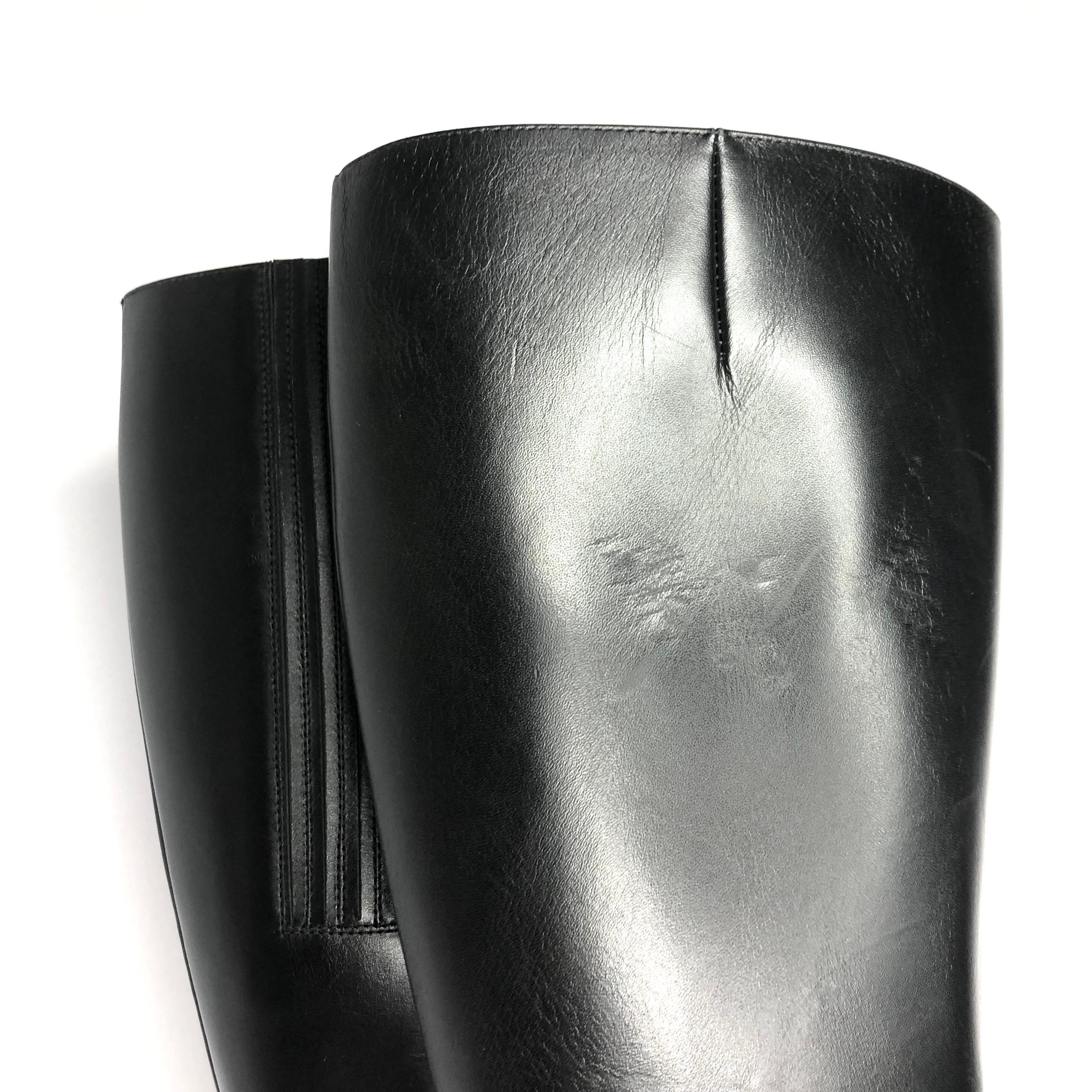 Donna NEW Christian Louboutin Condora Botta Tall Knee High Pointed Toe Boots 39.5 in vendita