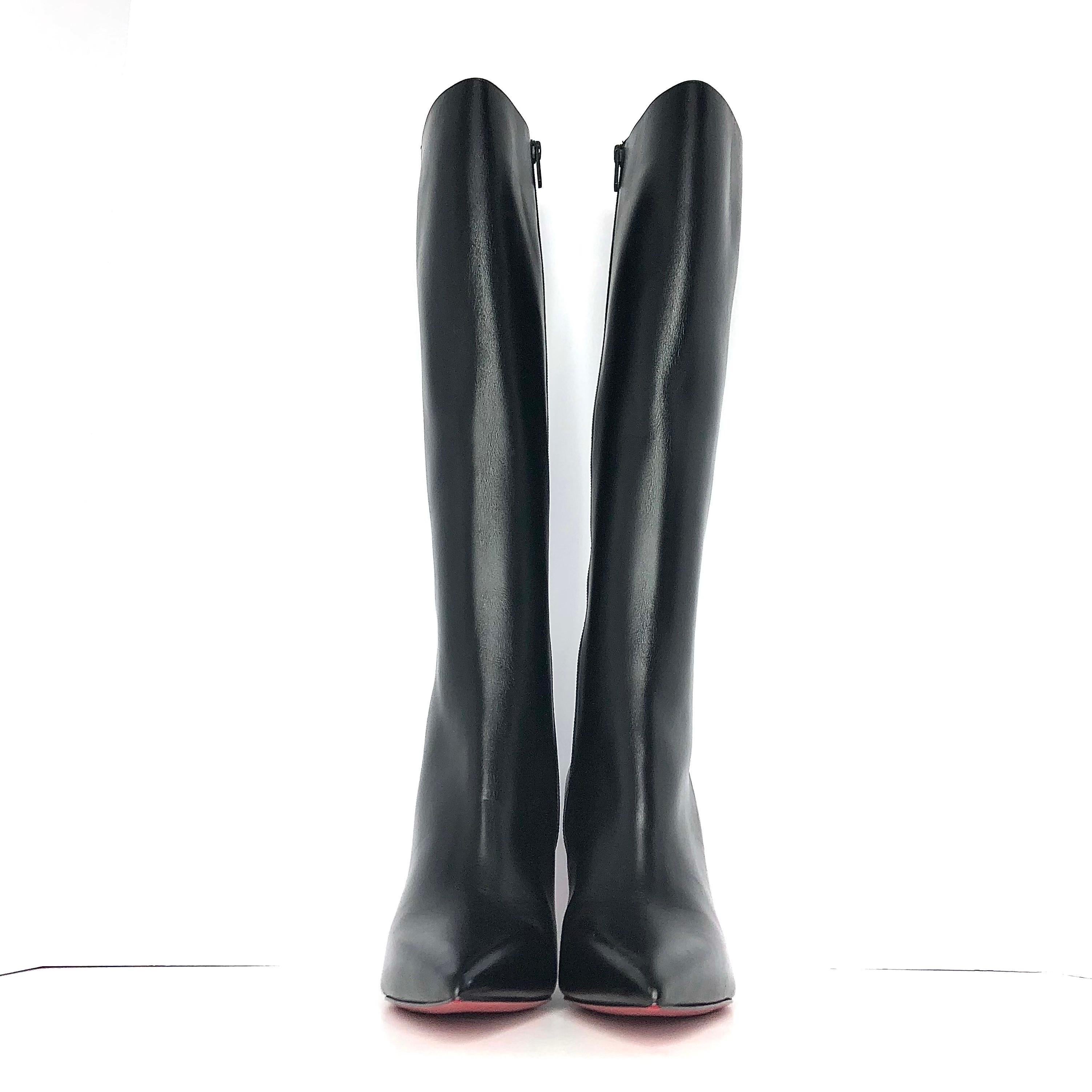 NEW Christian Louboutin Condora Botta Tall Knee High Pointed Toe Boots 39.5 in vendita 1