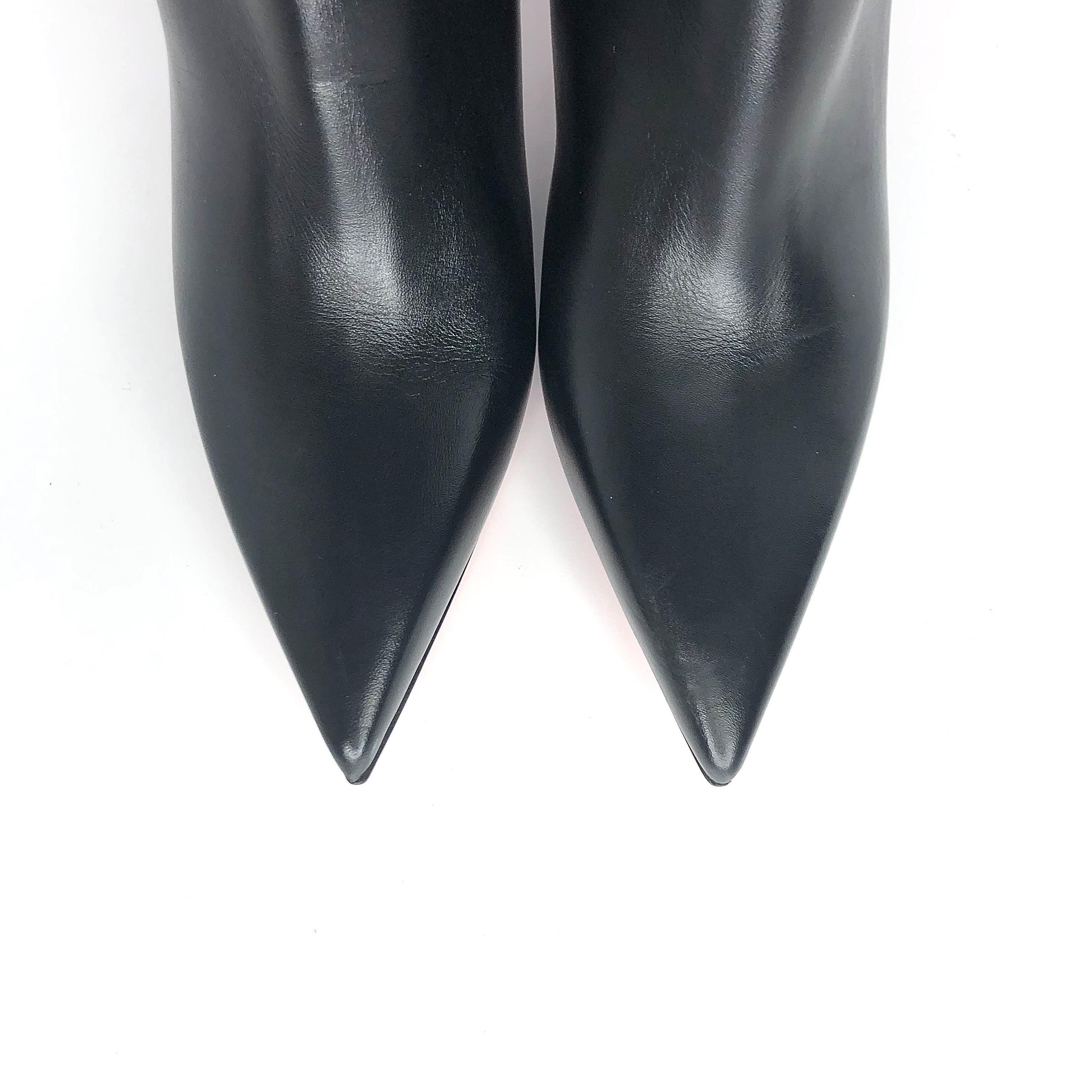 NEW Christian Louboutin Condora Botta Tall Knee High Pointed Toe Boots 39.5 in vendita 2
