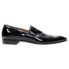 new CHRISTIAN LOUBOUTIN Dandelion Flat black patent dressy loafer EU43