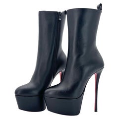 NEW Christian Louboutin Dolly Booty Alta 160 Platform High Heel Boots 36