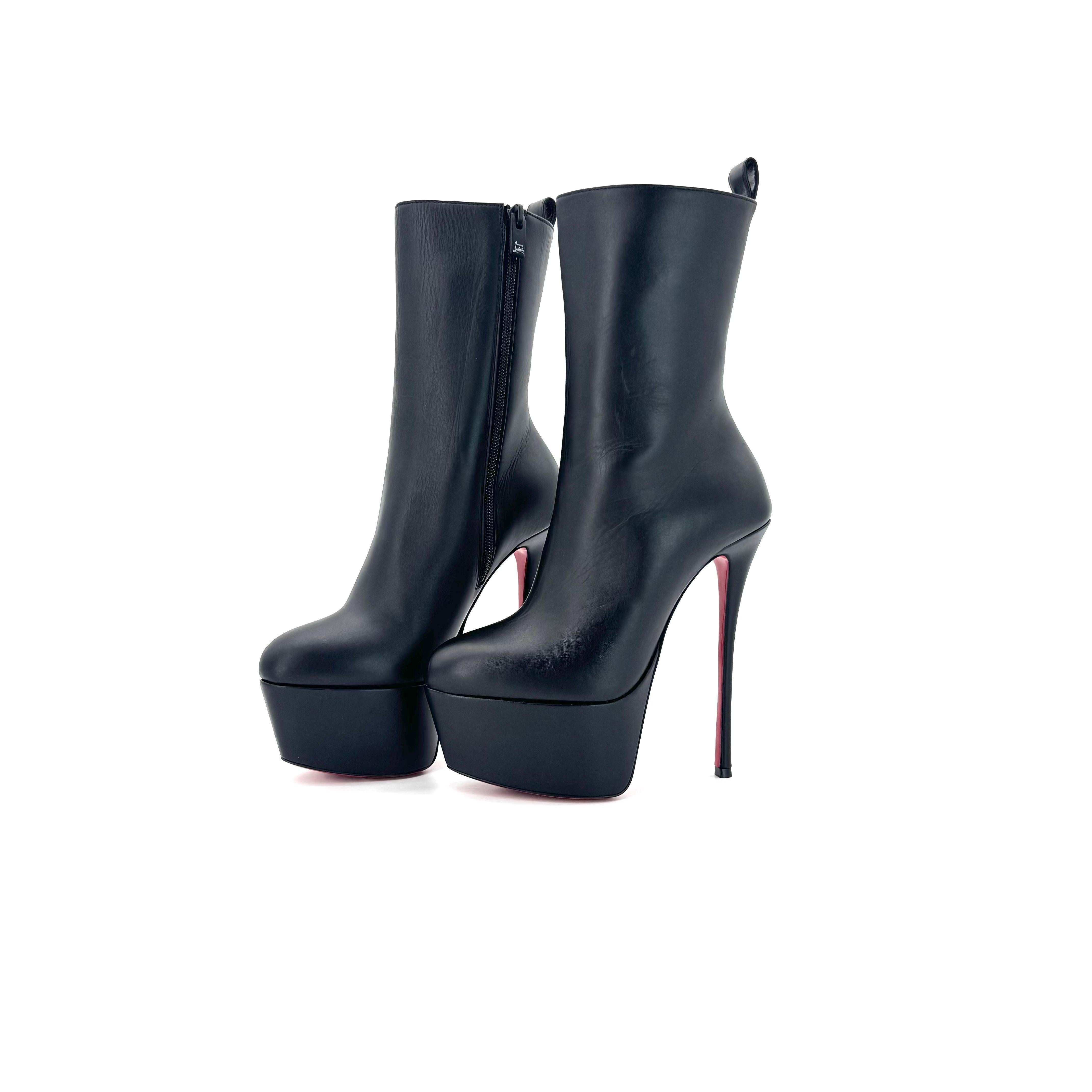 NEW Christian Louboutin Dolly Booty Alta 160 Platform High Heel Boots 36