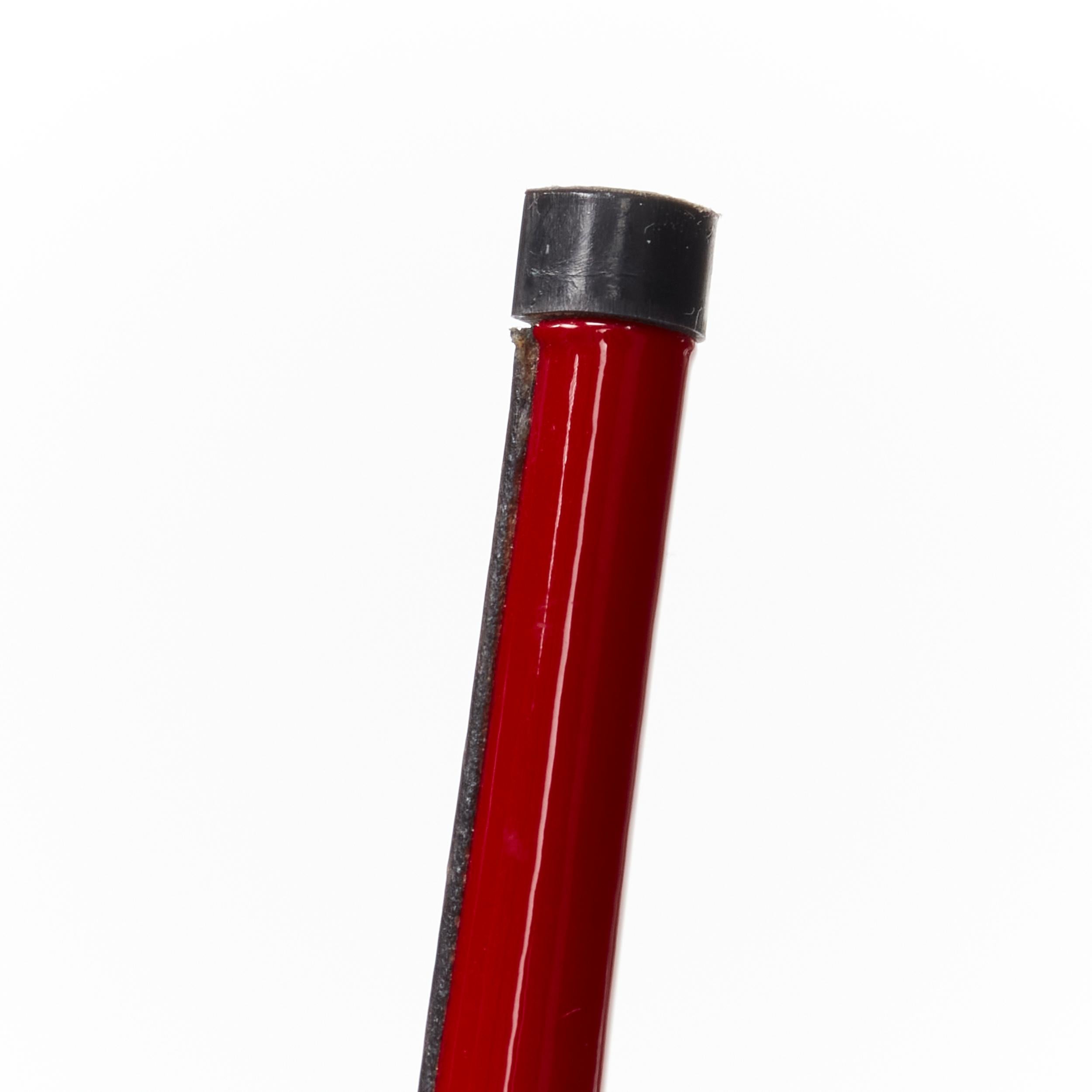 new CHRISTIAN LOUBOUTIN Fifi 100 black red ombre gradient patent stiletto EU37.5 For Sale 1