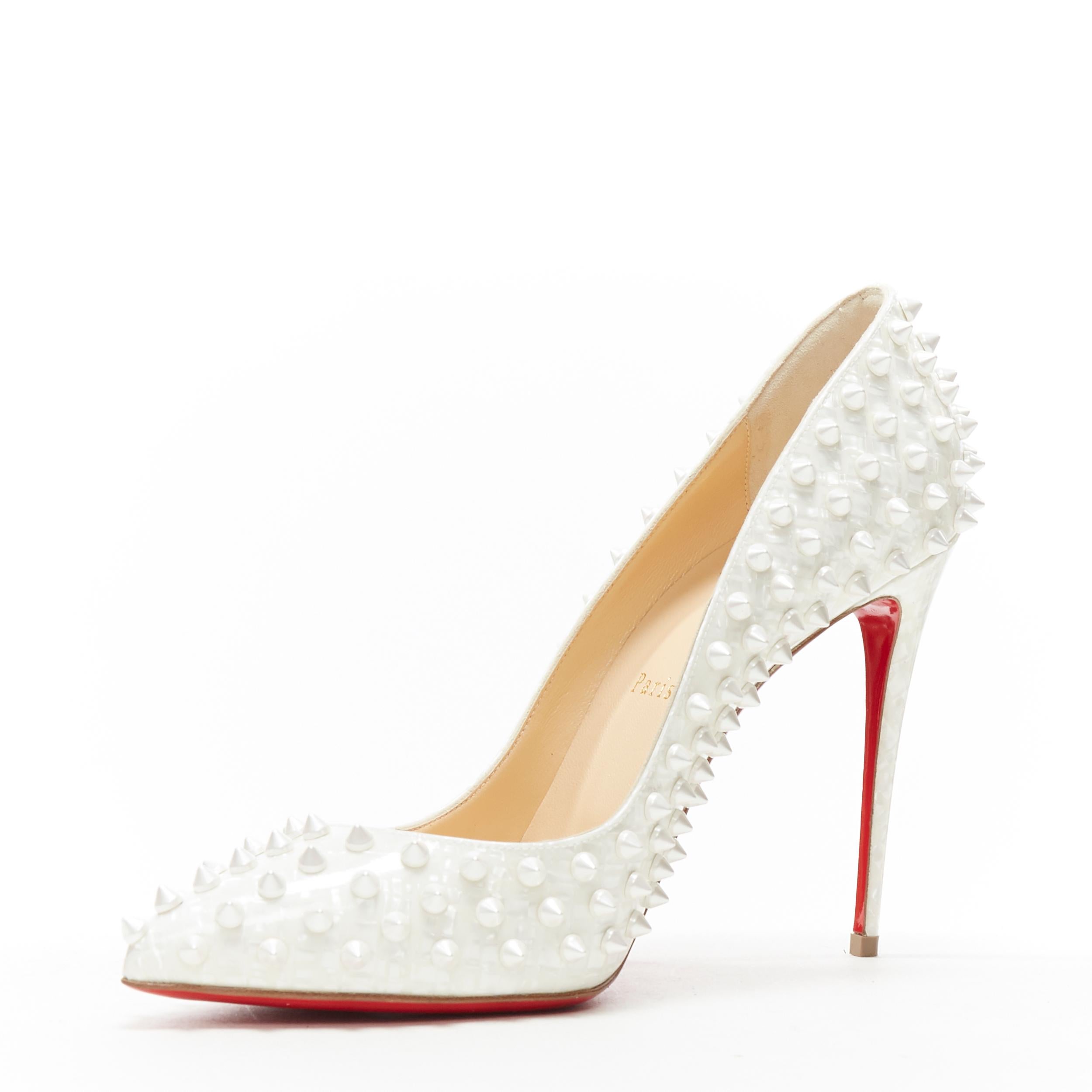 christian louboutin pearl heels