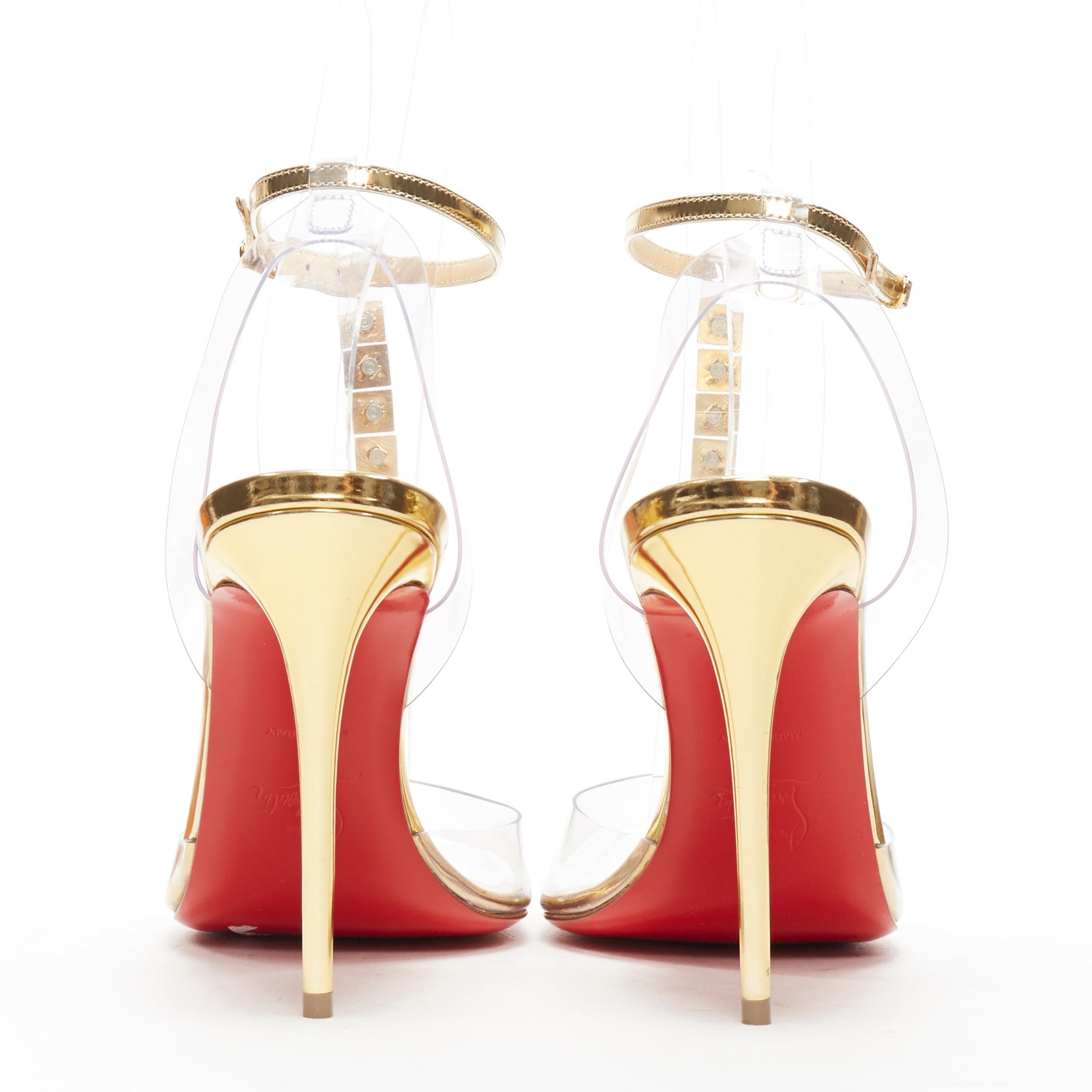 gold studded heels