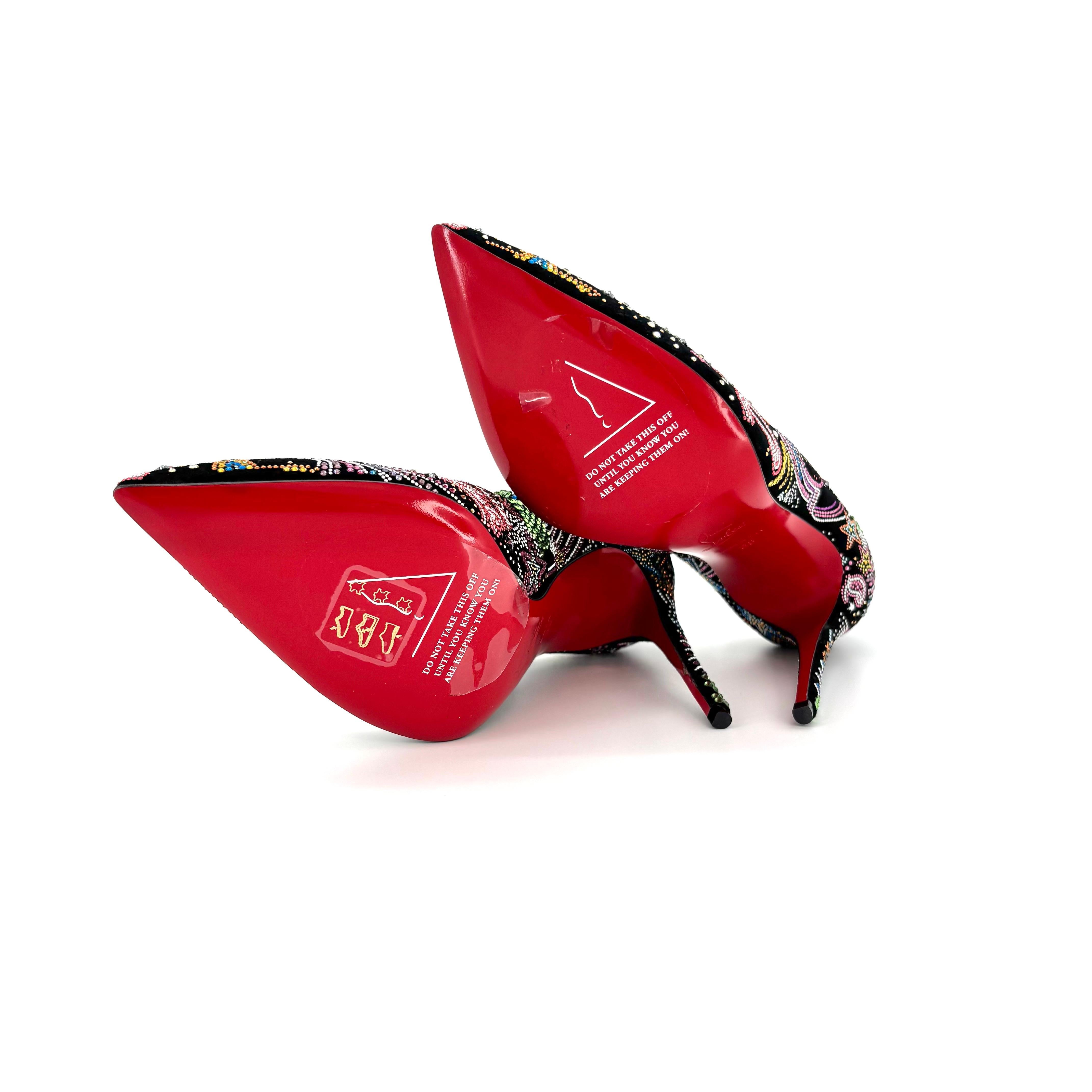 NEU Christian Louboutin Limited Edition Hot Chick Starlight Crystals Pumps 38 im Angebot 4